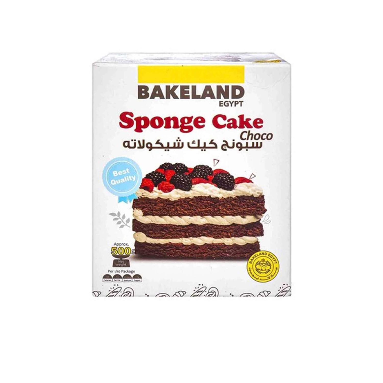 BAKELAND BROWNIE CHOCOLATE SPONGE CAKE MIX 500GMS