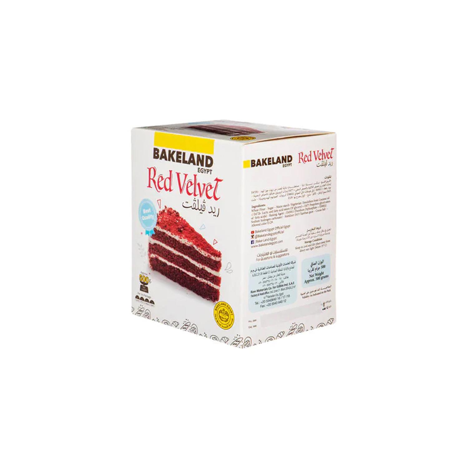 BAKELAND RED VELVET CAKE MIX 500GMS