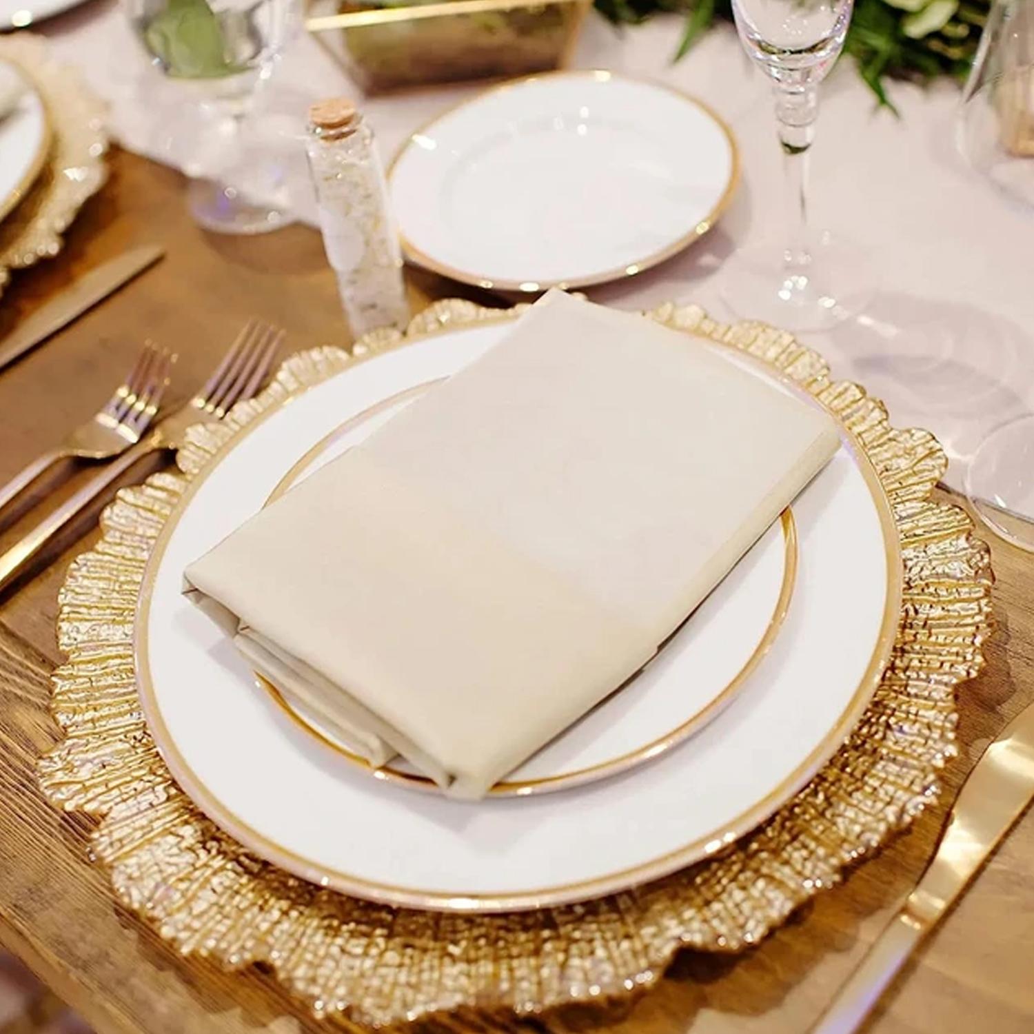 GOLD CHARGER PLATE 33CM