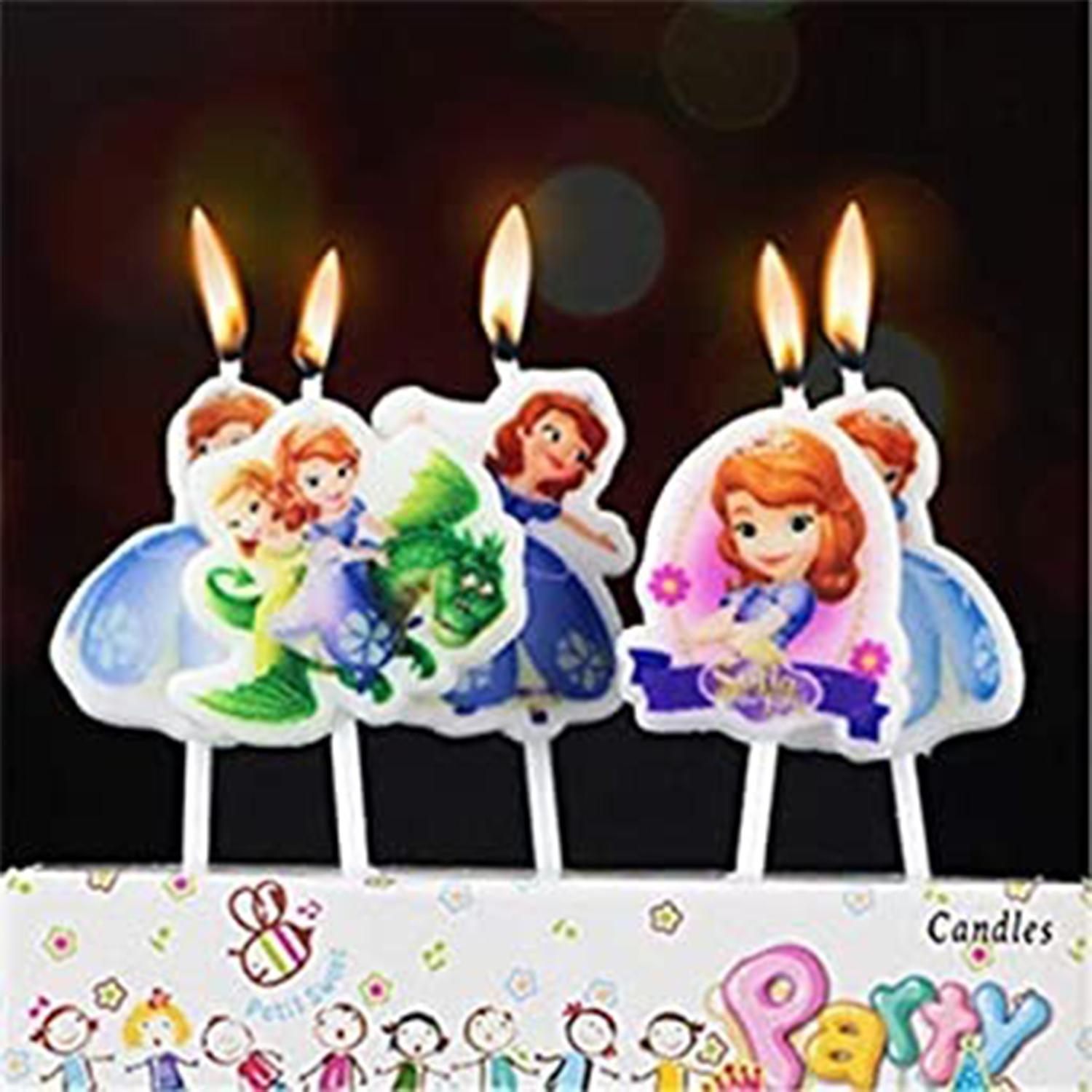 PACK OF 5 FANCY CANDLE SOFIA AND FRIENDS