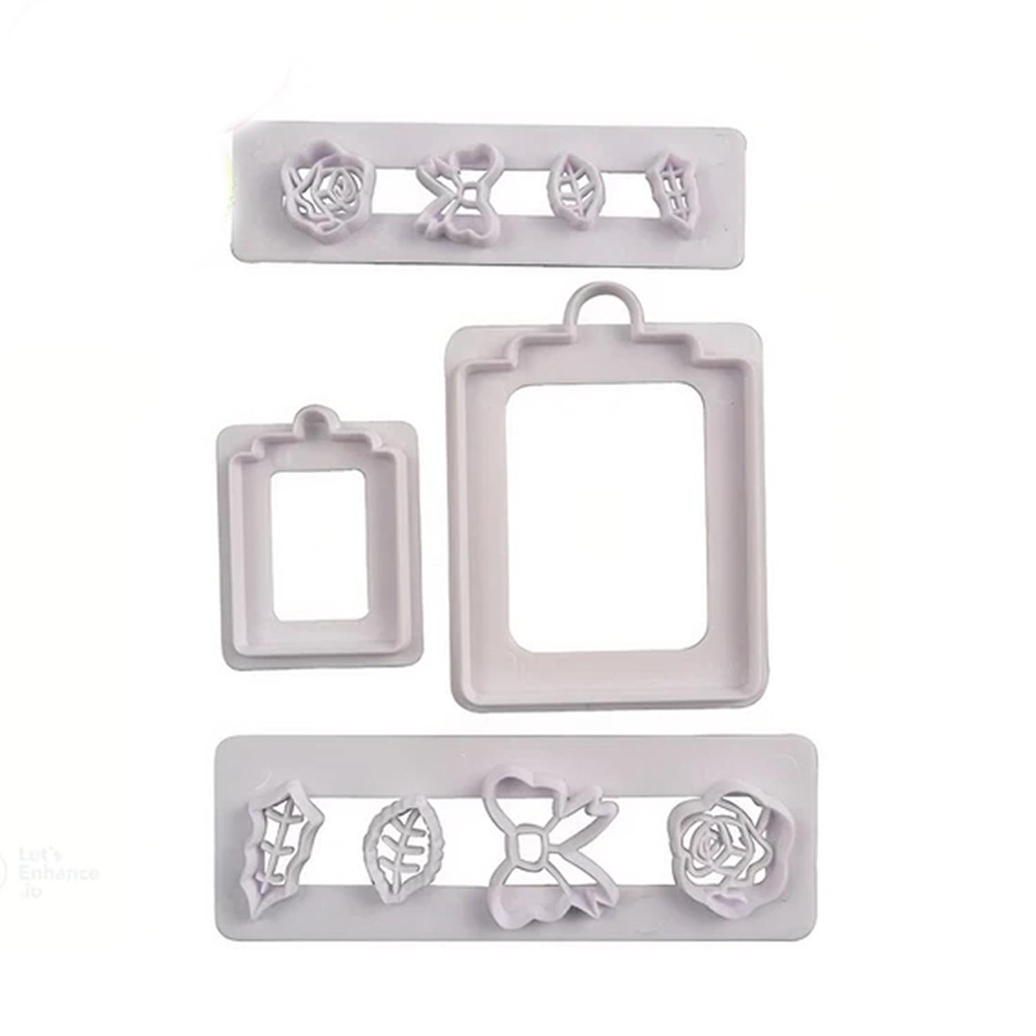 ROSE BOW AND GIFT TAG PLASTIC CUTTER