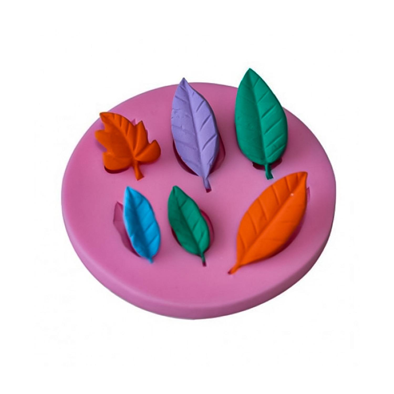 SFGM0019 6 TREE LEAVES SILICON MOULD