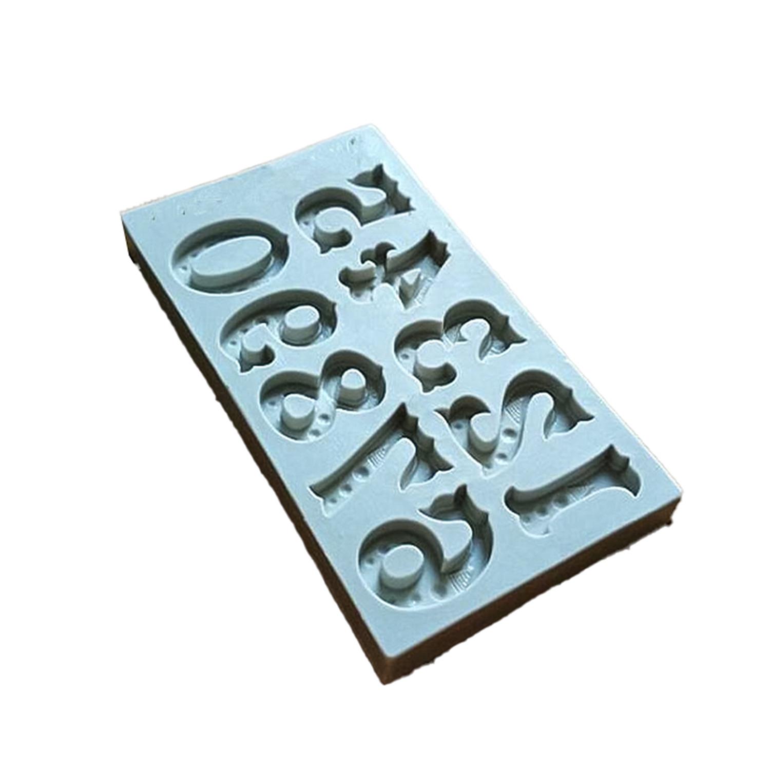 SFGM0040 BUBBLE FONT NUMBERS SILICONE MOULD