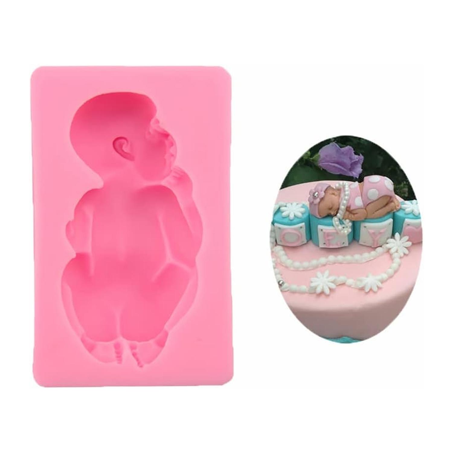 SFGM0050 GIANT BABY CAKE DECORATING SILICON MOULD 4.2''X 2.6'' X1.2''