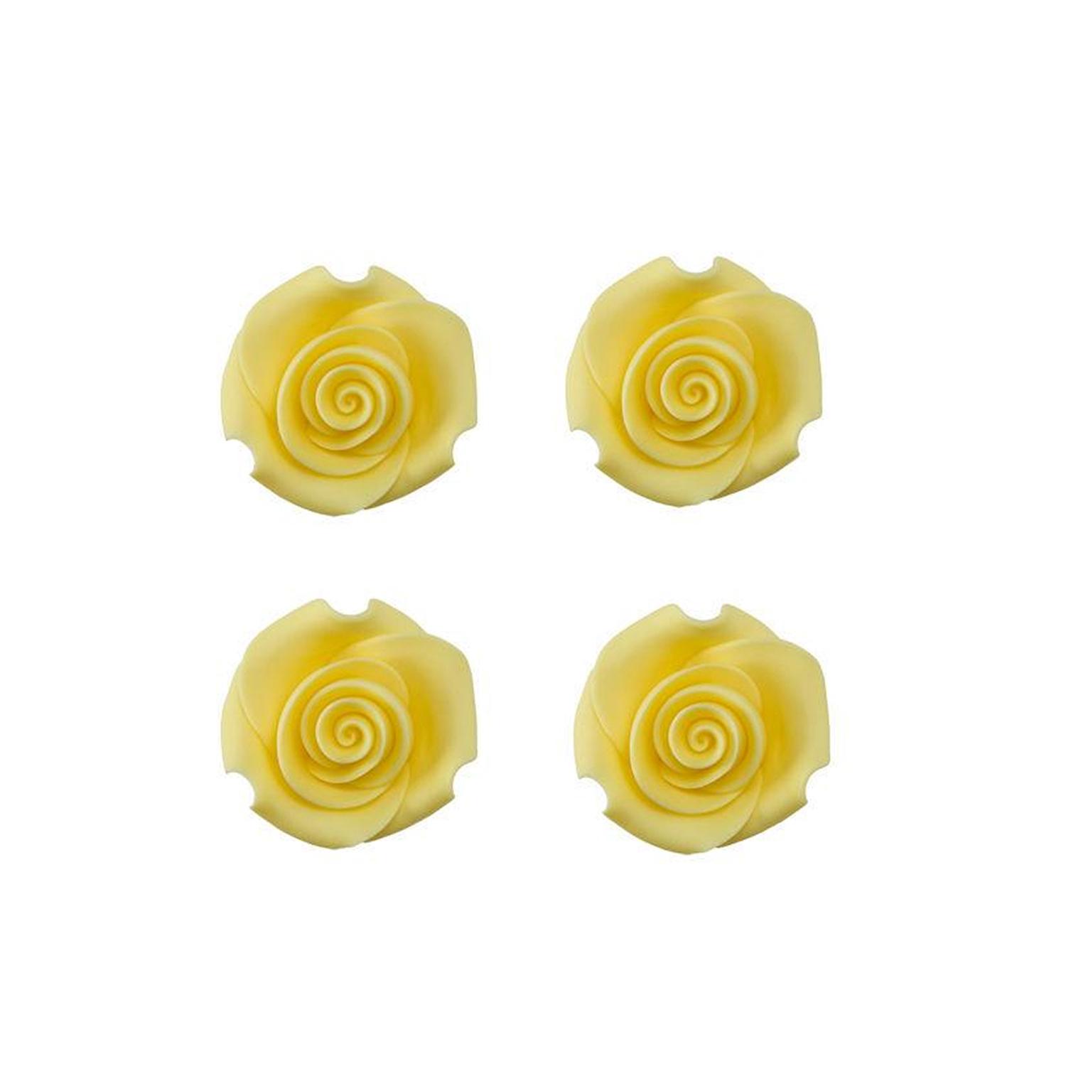 SUPER CAKES SMALL ROSE FLOWERS YELLOW