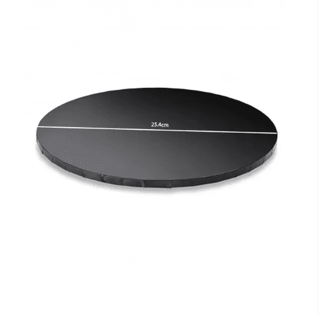 PACK OF 100 - 10'' ROUND BLACK CAKE BOARD