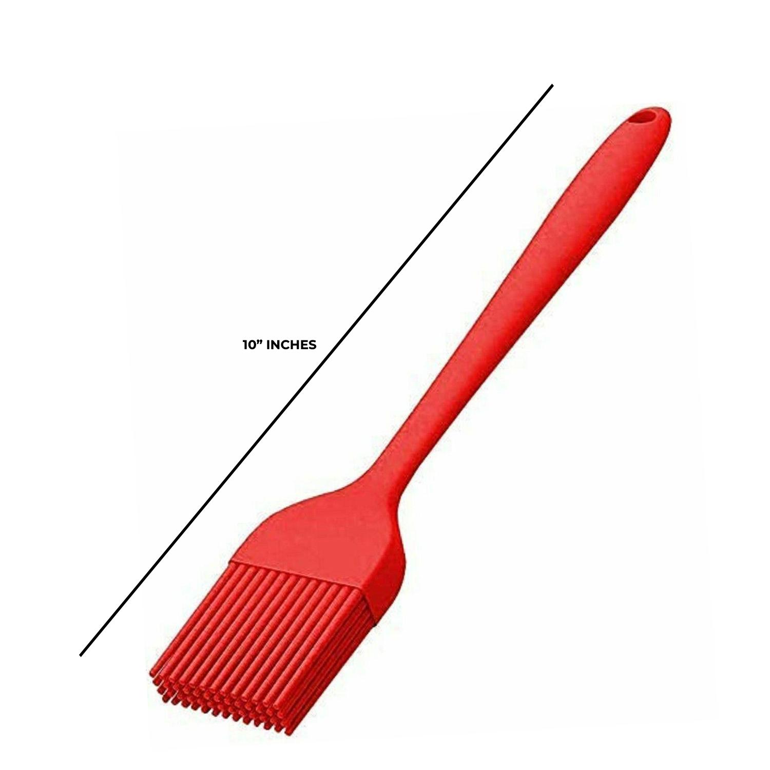 10'' COLOURFUL SILICON BRUSH RED