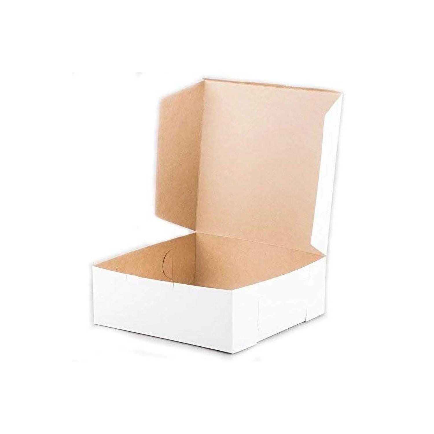SQUARE WHITE BENTO 5 X 5 X 4-INCH CAKE BOX