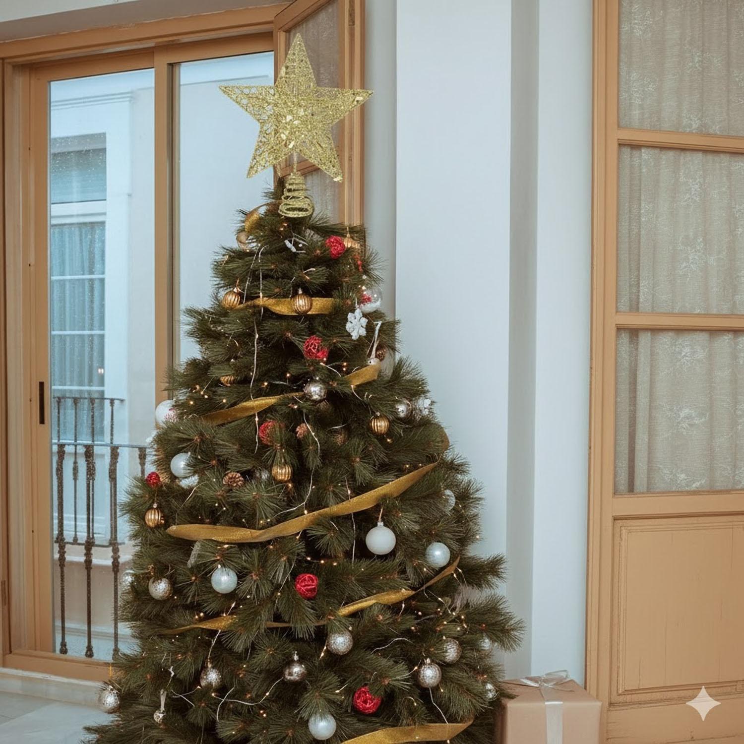 6'' GOLD CHRISTMAS TREE STAR