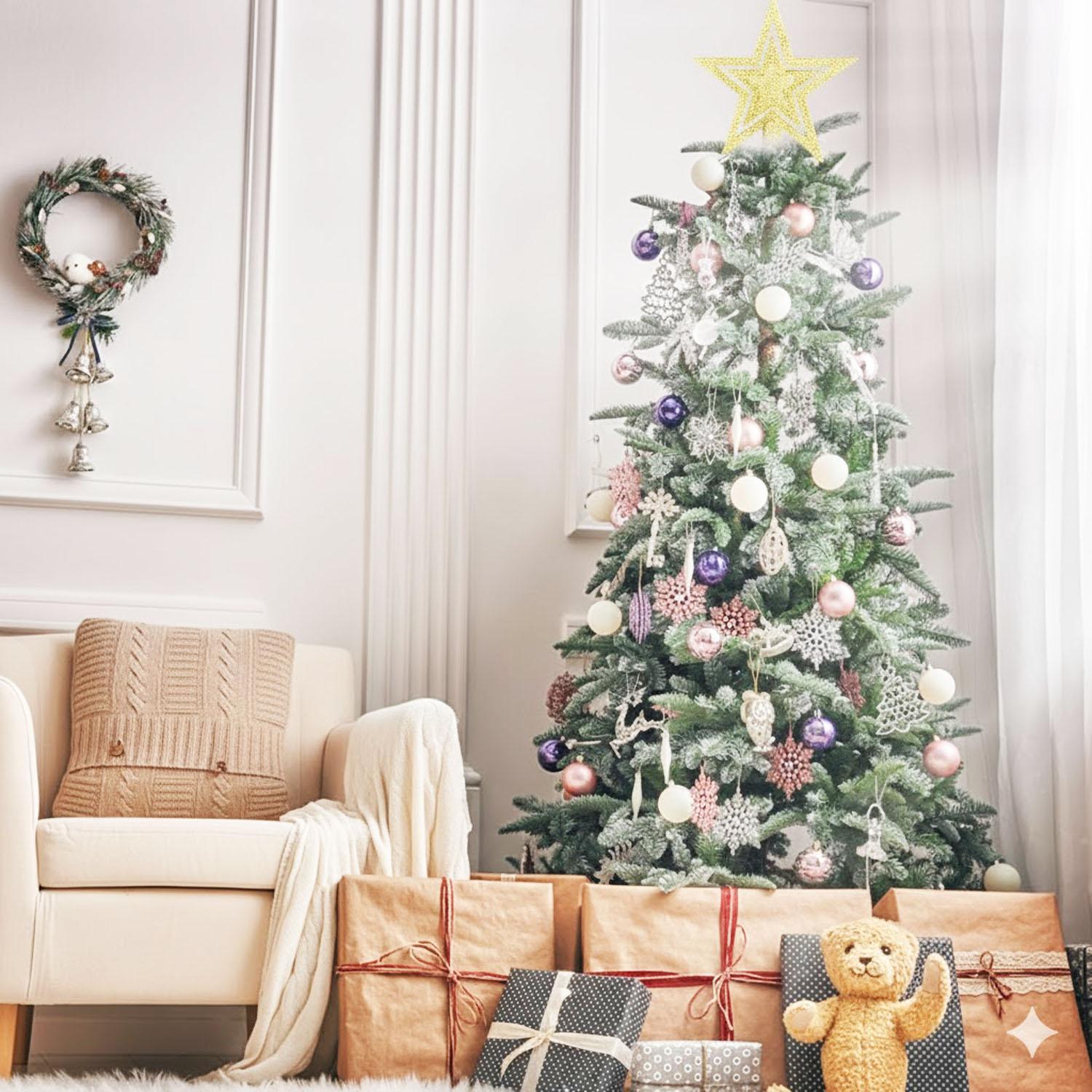 7” GOLD CHRISTMAS TREE STAR