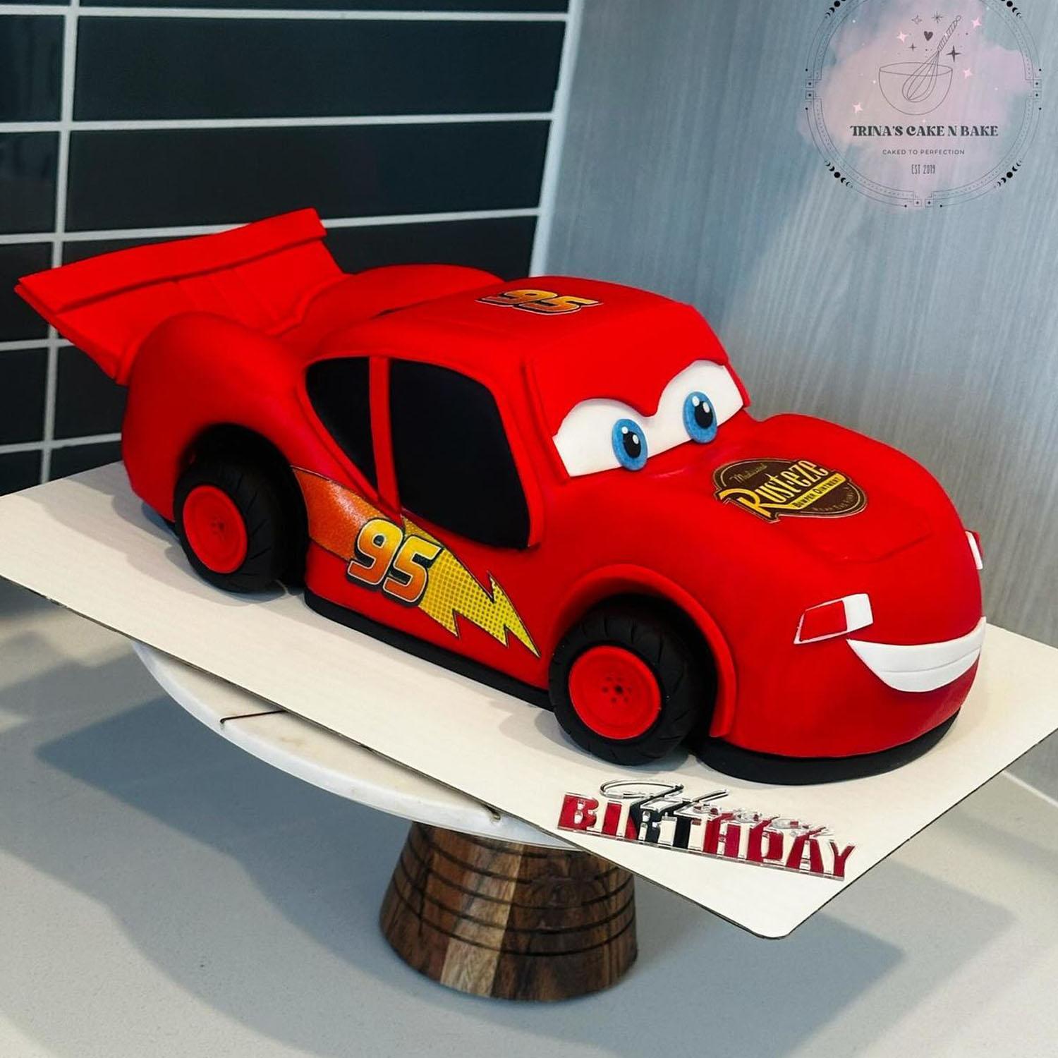 RACE CAR SHAPED CAKE PAN TIN