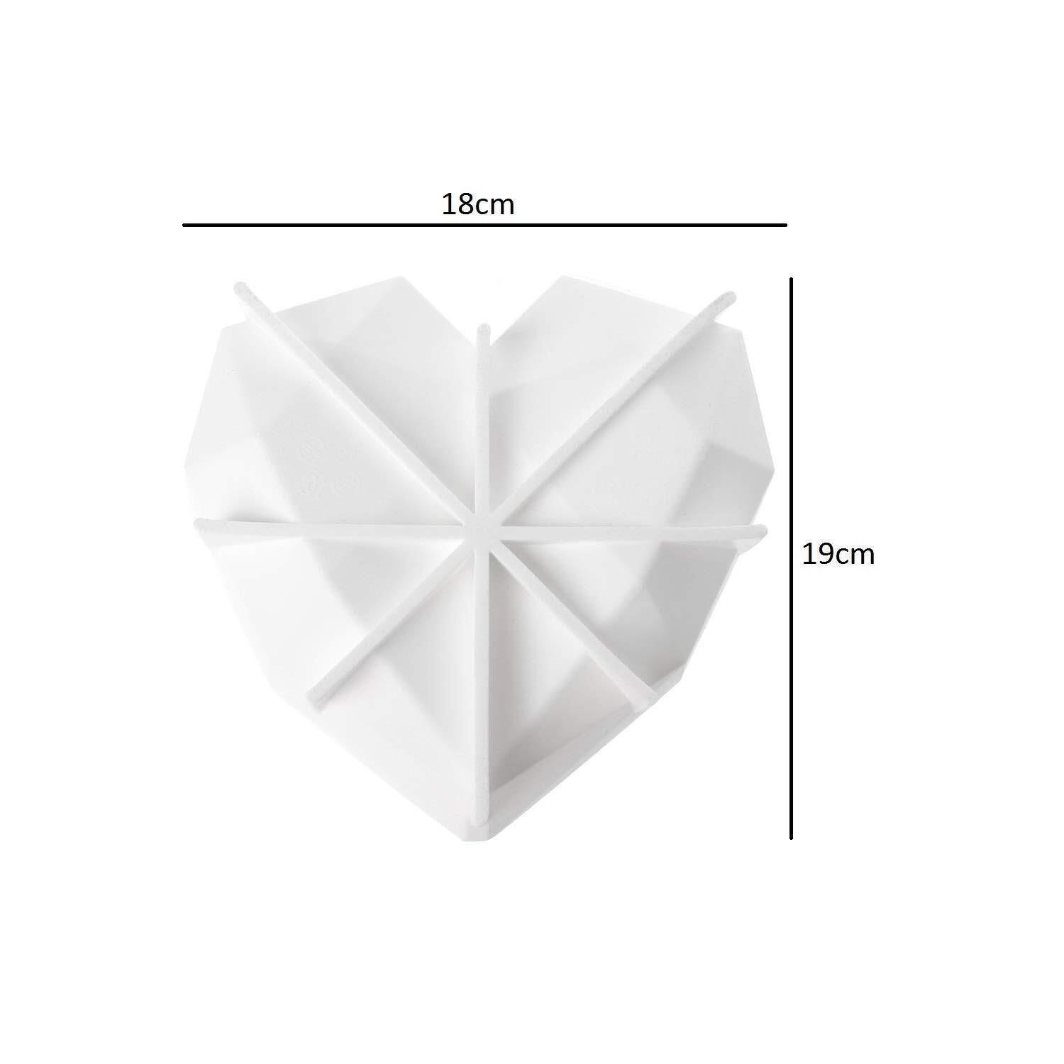 DIAMOND HEART SHAPE SILICON BAKING MOLD