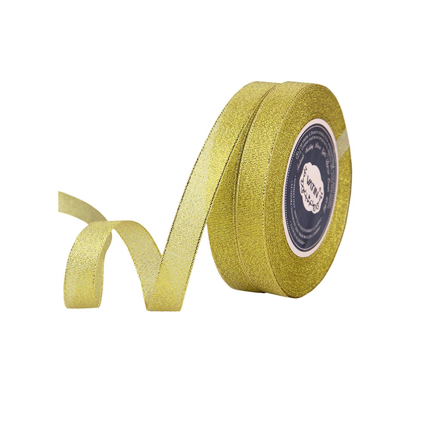 1/2'' GOLD GLITTER RIBBON WHOLE RIBBON