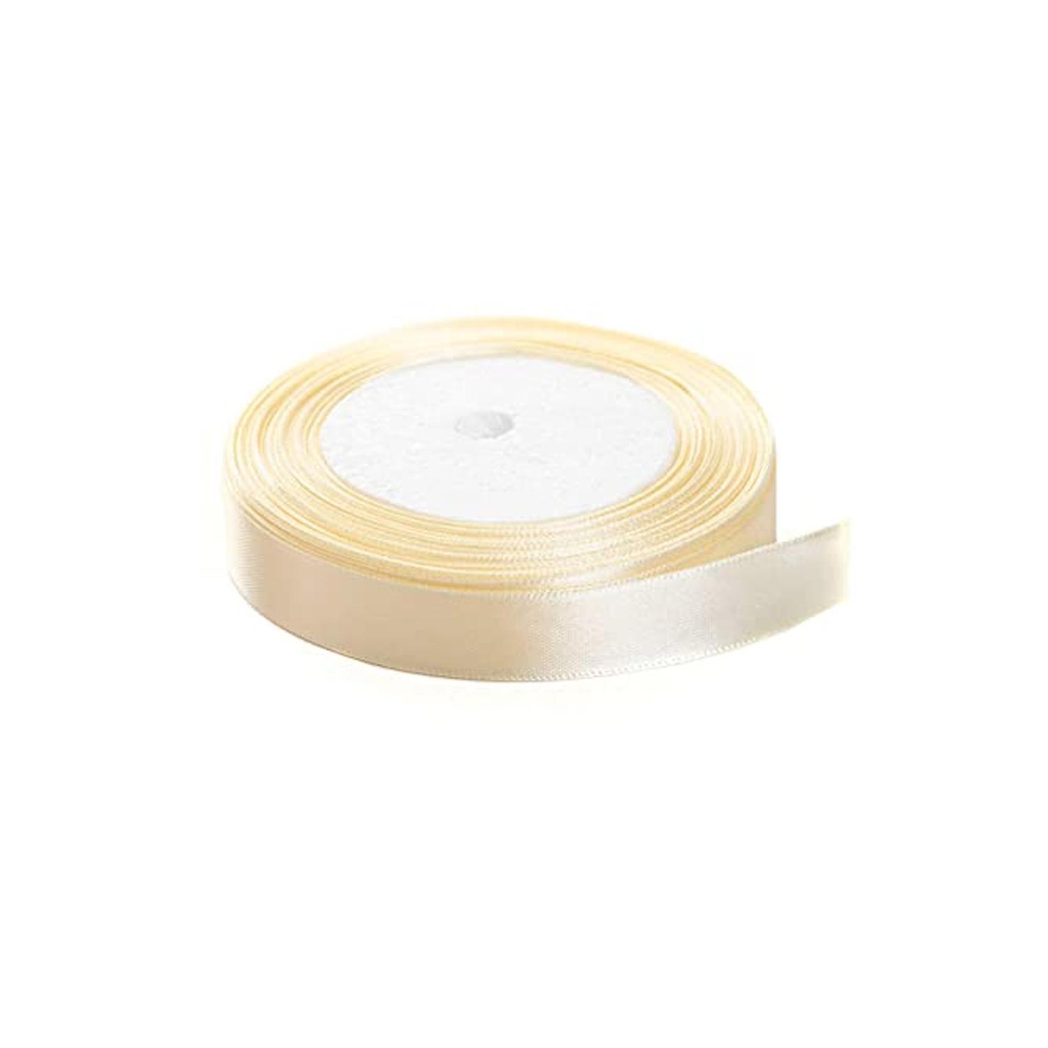 1/2'' SATIN CLOTH RIBBON CREAM