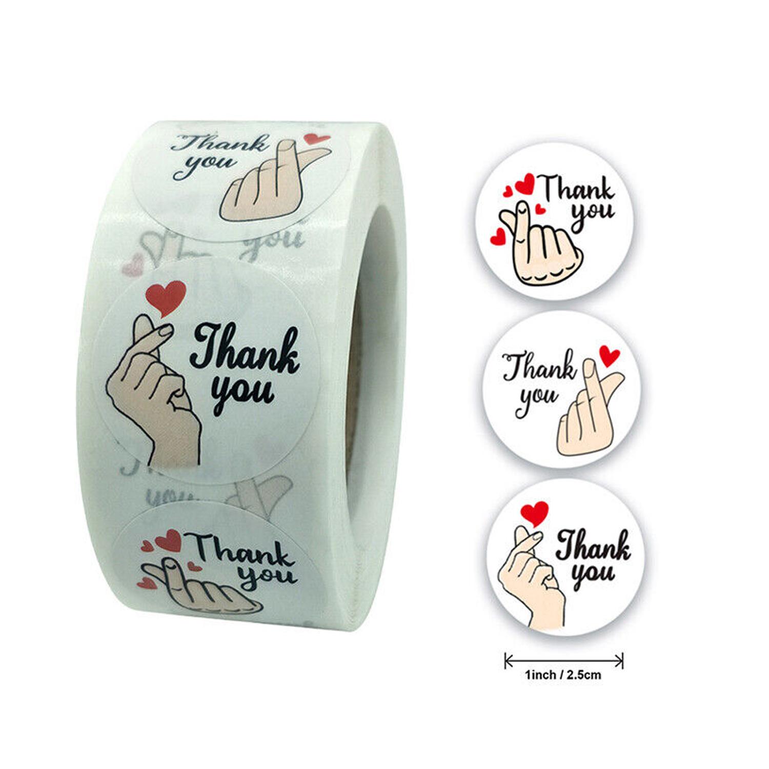 1" THANK YOU STICKER ROLL
