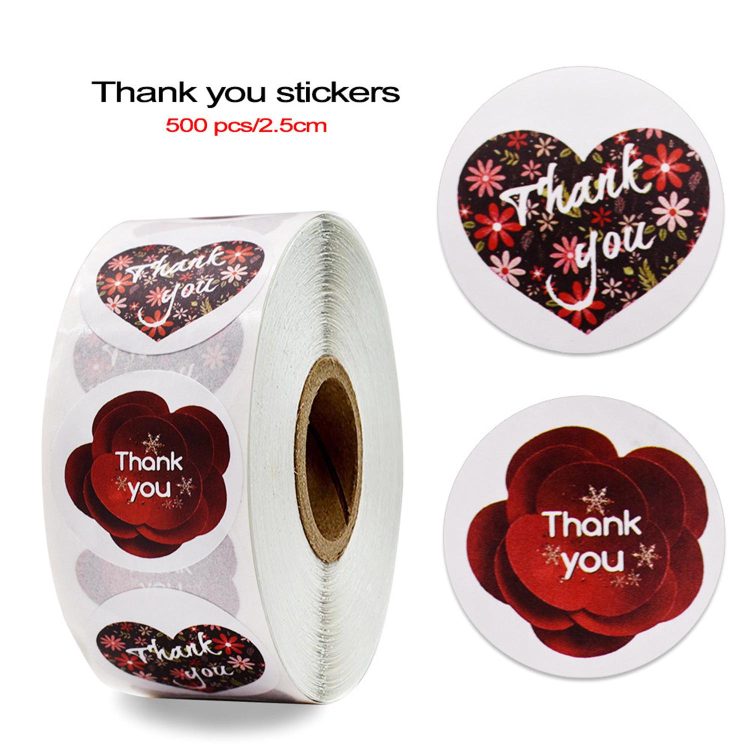 1" THANK YOU STICKER ROLL