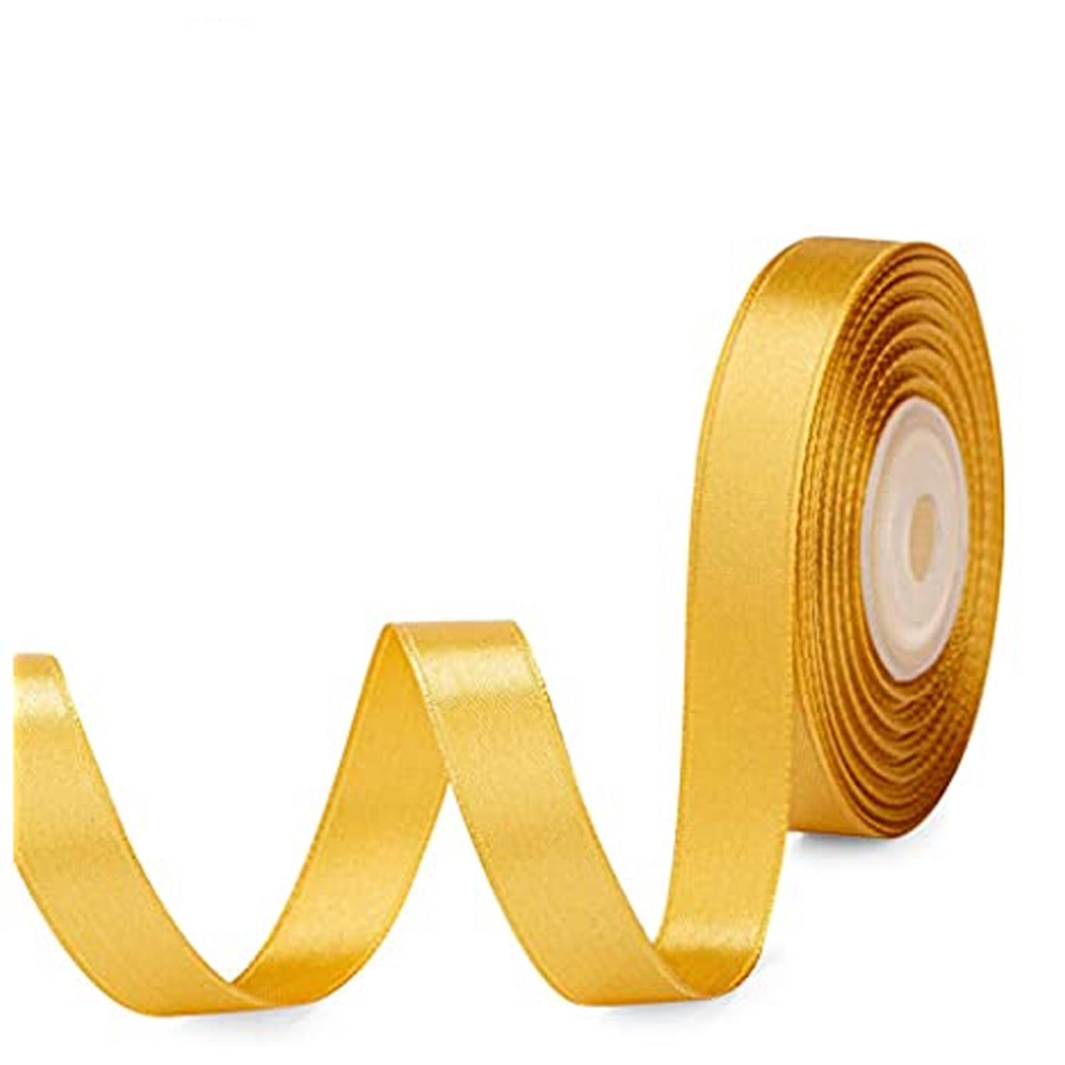 1'' SATIN CLOTH RIBBON GOLDEN BROWN