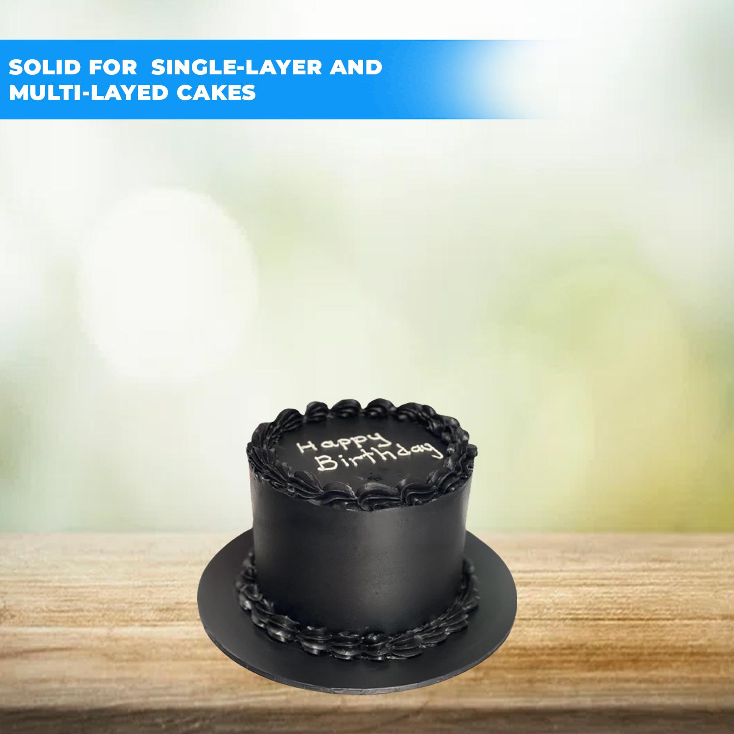 10'' ROUND BLACK CAKE BOARD