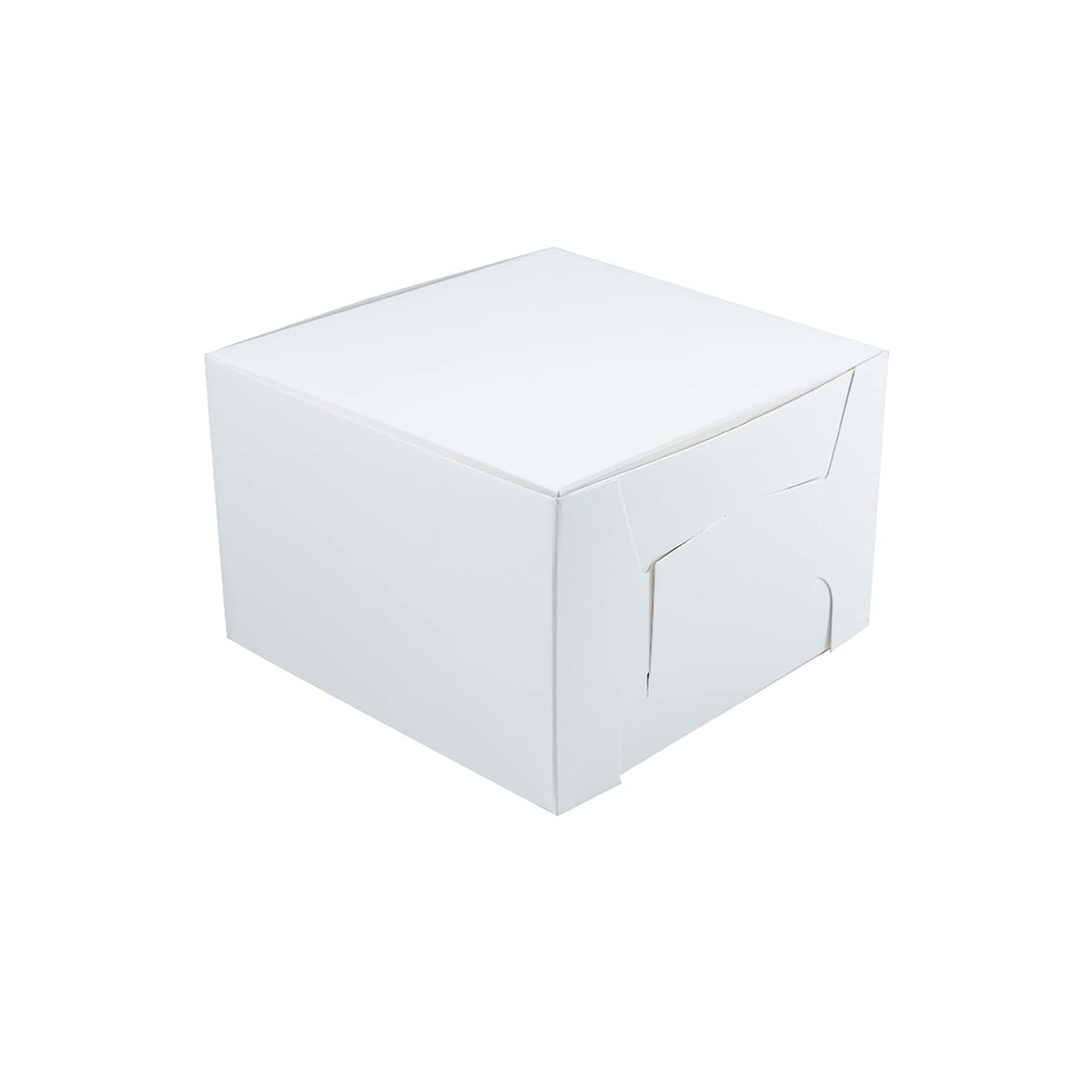 SQUARE WHITE 1KG 10 X 10 X 4 INCH BENTO CAKE BOX