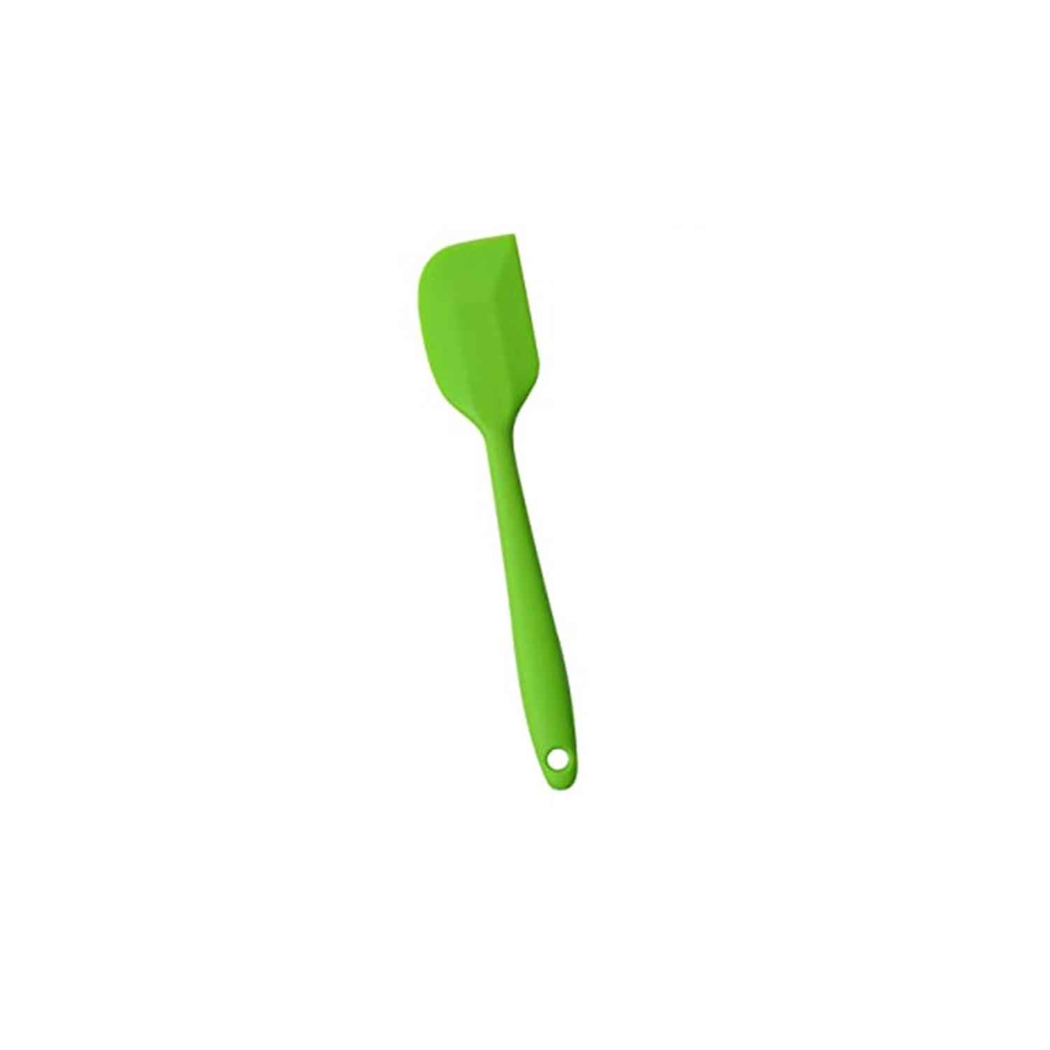 10''COLOURFUL SILICON SPATULA GREEN