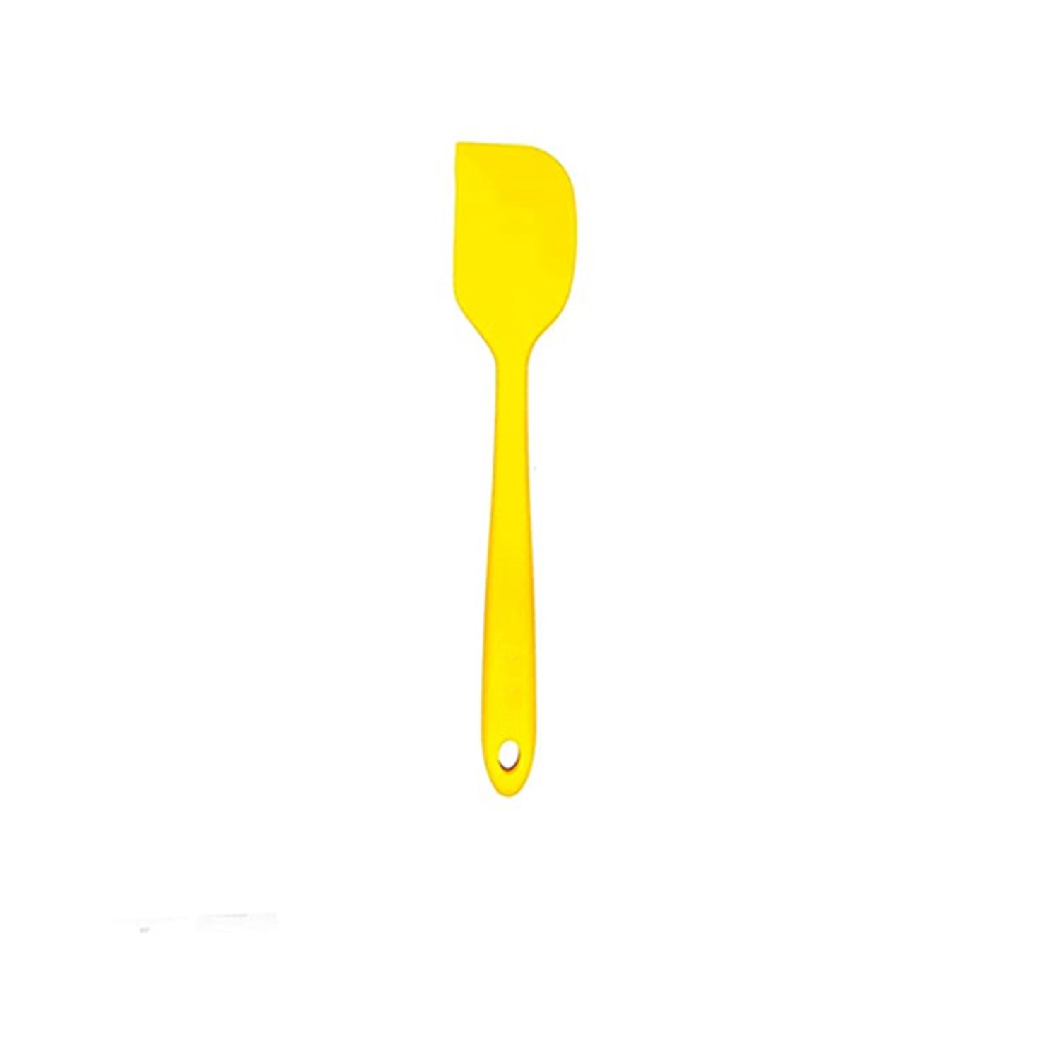 10''COLOURFUL SILICON SPATULA YELLOW