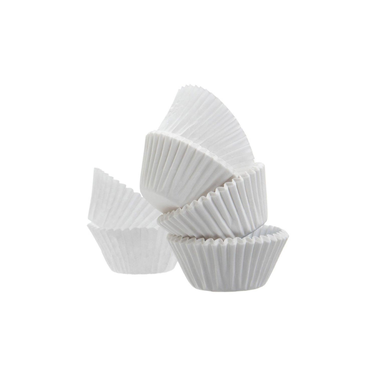 110MM WHITE CUPCAKE CASES 100PCS