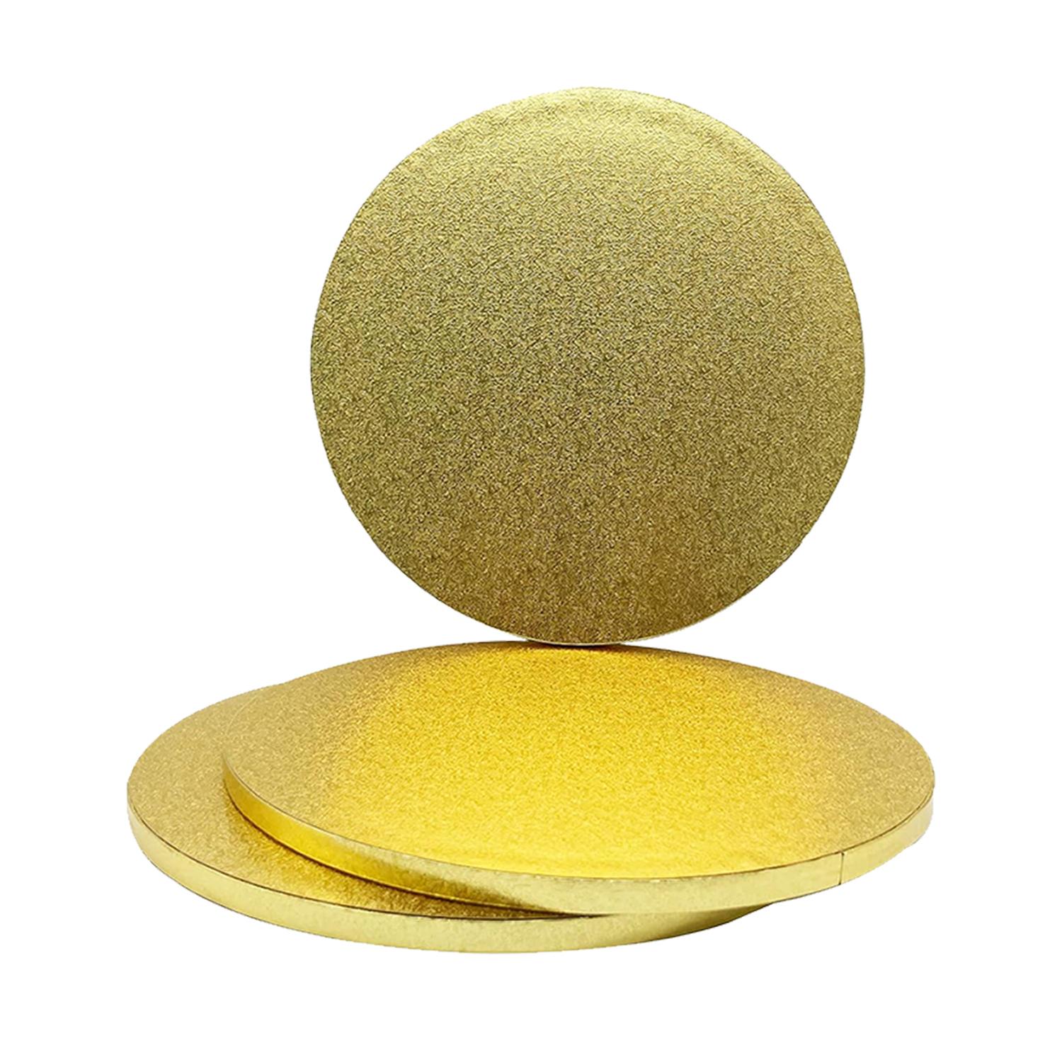 12'' ROUND GOLD CAKE DRUM