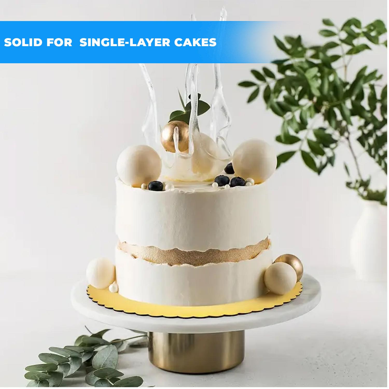 12'' ROUND SCALLOPED GOLD CAKE BOARD