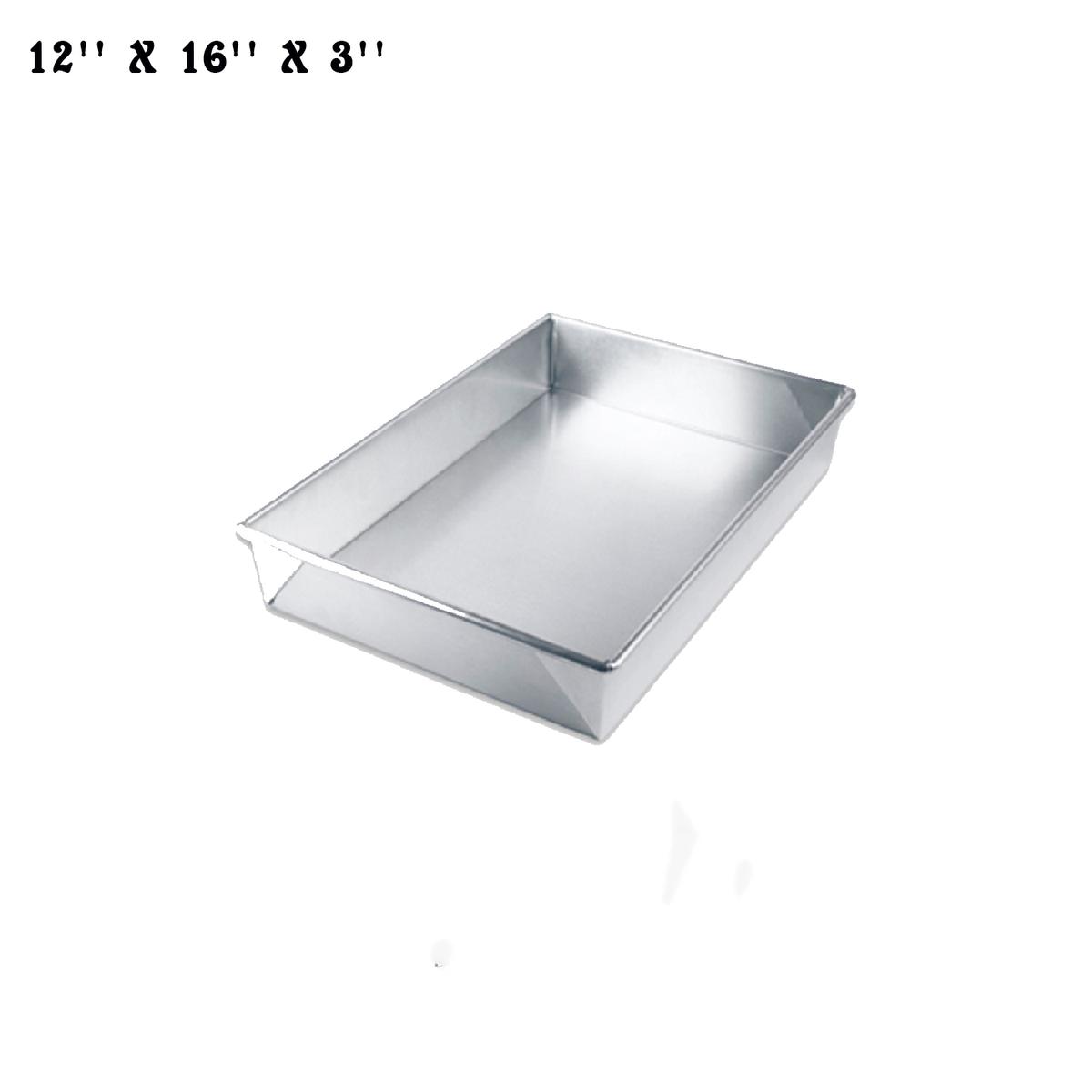12'' X 16'' X 3'' RECTANGLE HANDCRAFTED JUAKALI ALUMINIUM CAKE