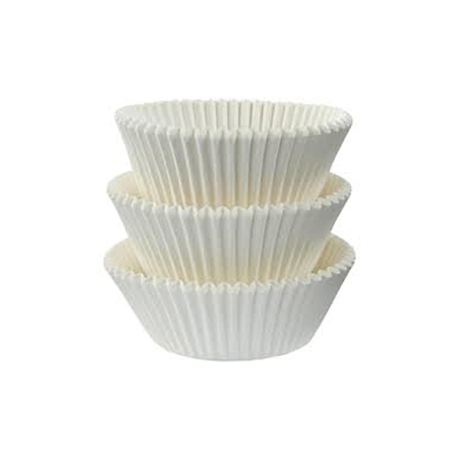 125MM WHITE CUPCAKE CASES 100PCS