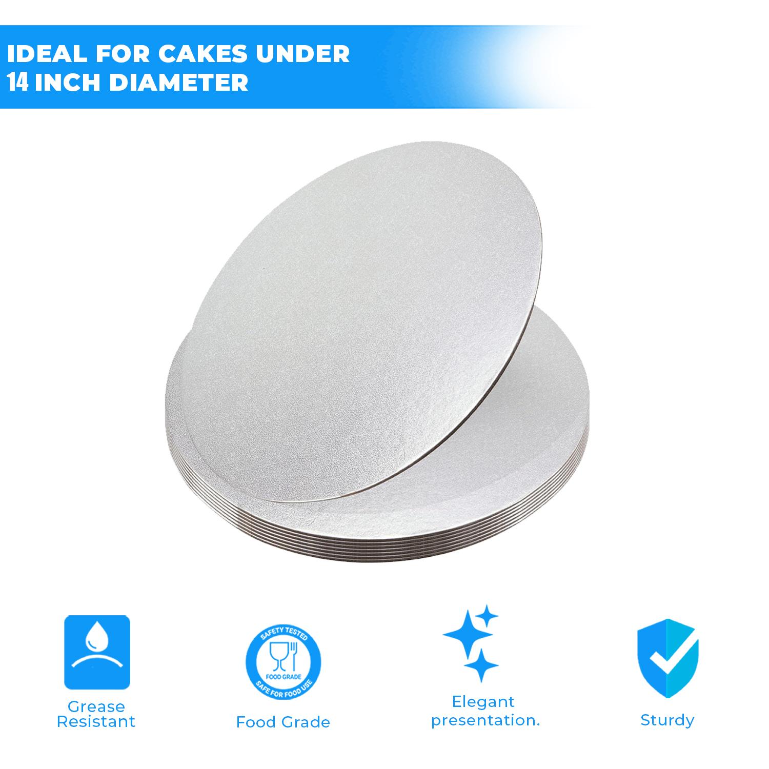 14'' ROUND SILVER CAKE BOARD