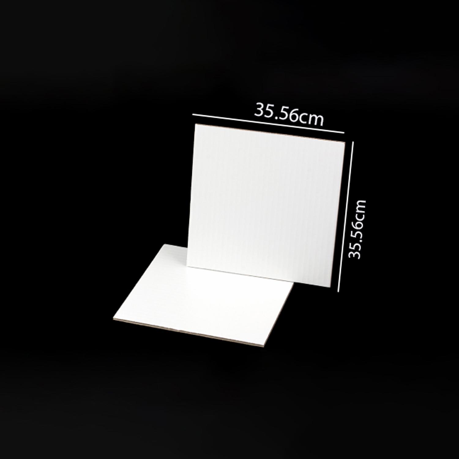 14'' SQUARE SMOOTH WHITE CAKE BOARD