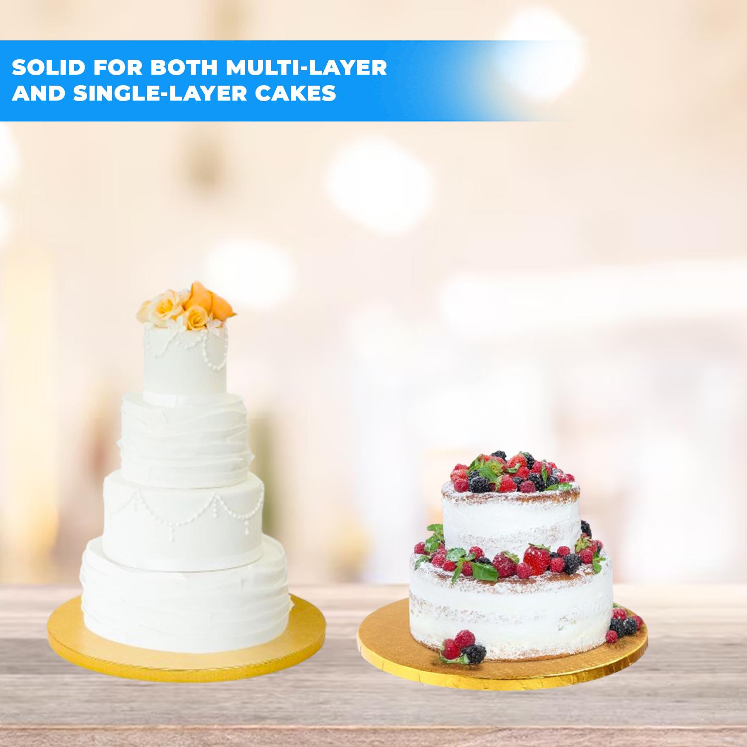 16-INCH ROUND GOLD CAKE DRUM