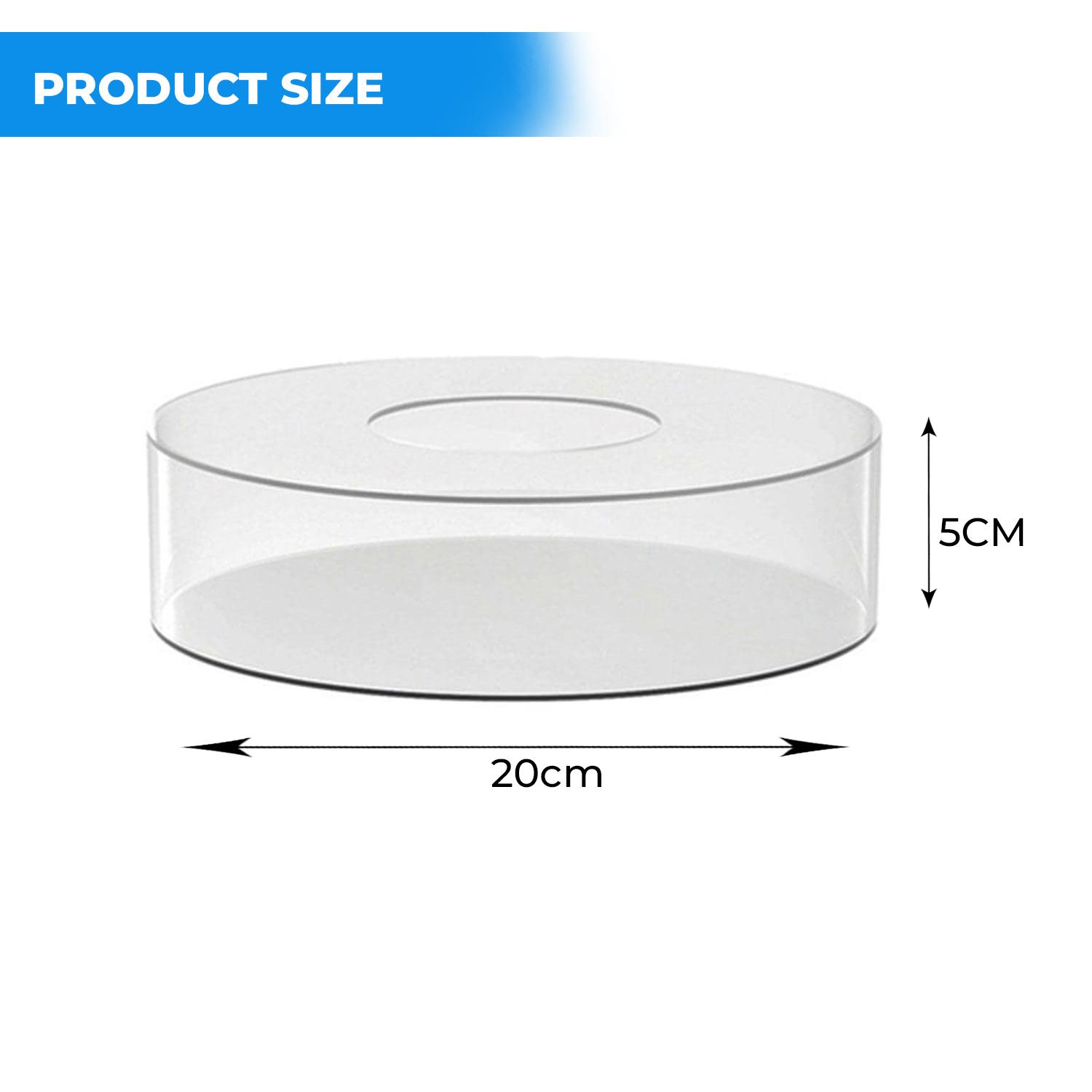 20CM x 5CM ROUND ACRYLIC TIER SEPARATOR