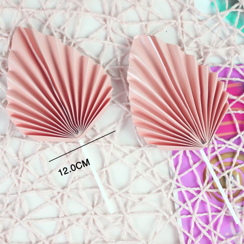 2PCS DUSTY PINK PAPER FAN