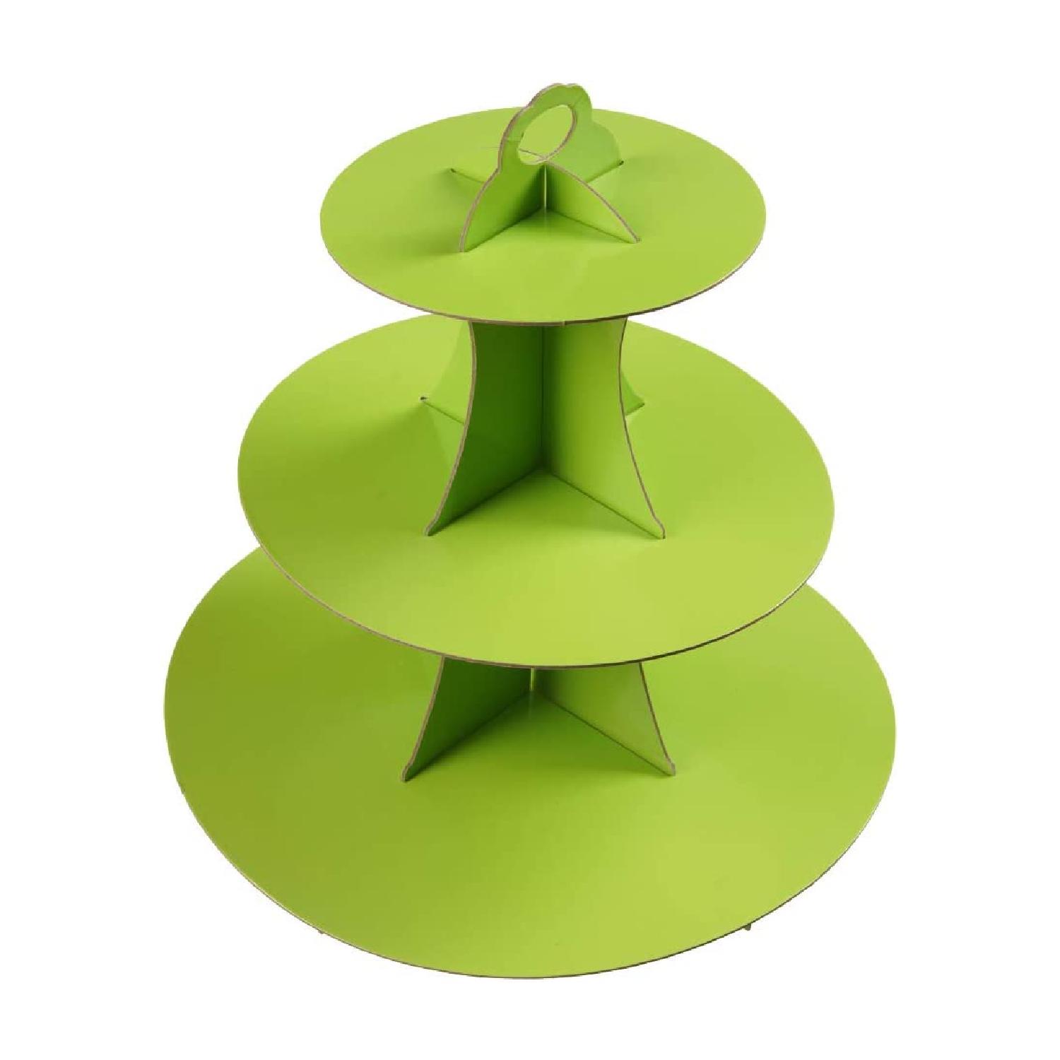 3 TIER CUPCAKE STAND GREEN