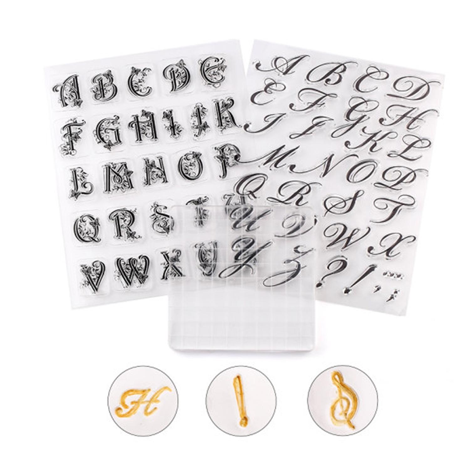 3PCS ALPHABET IMPRESSION STAMP SET