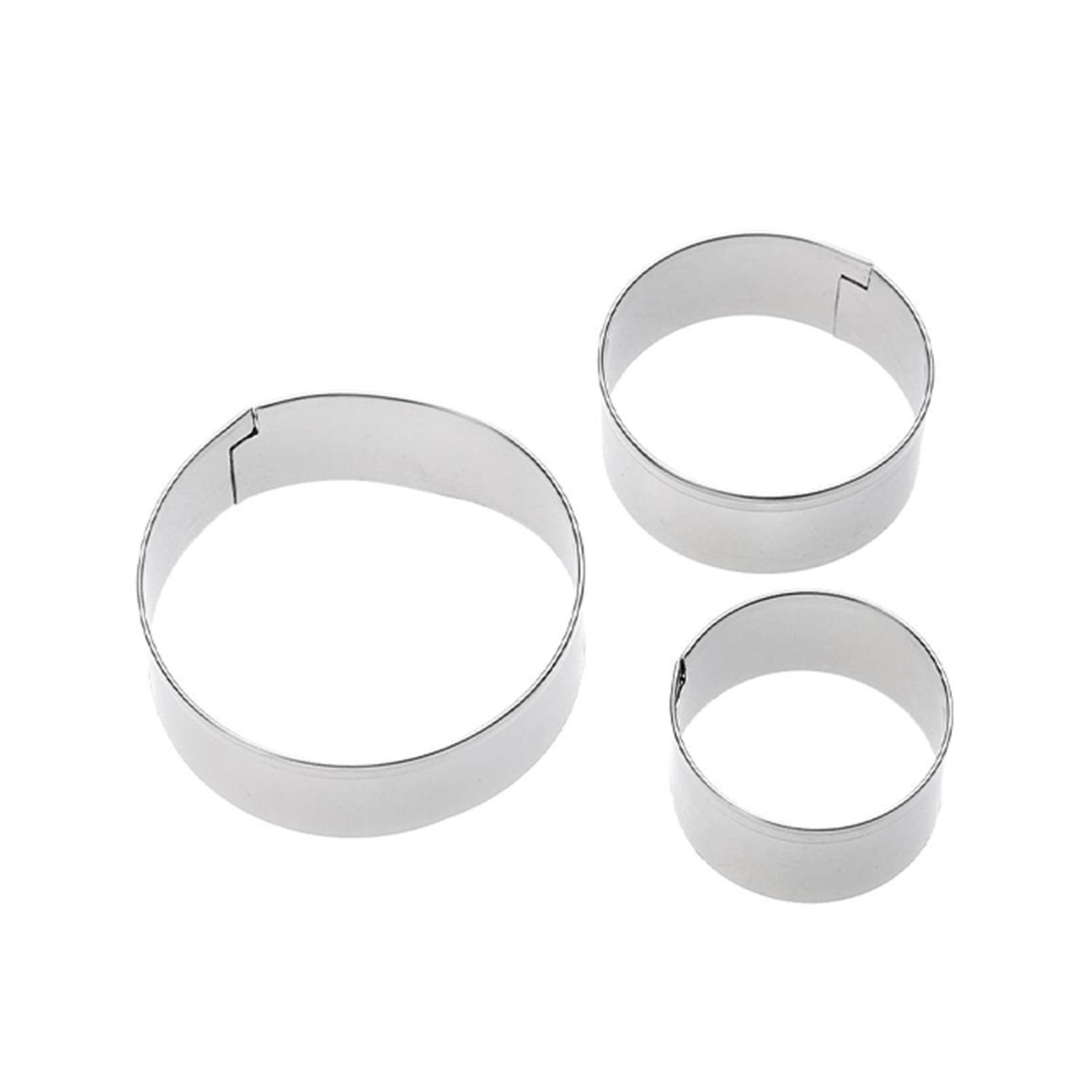 3PCS ROUND SET METALLIC CUTTER SET