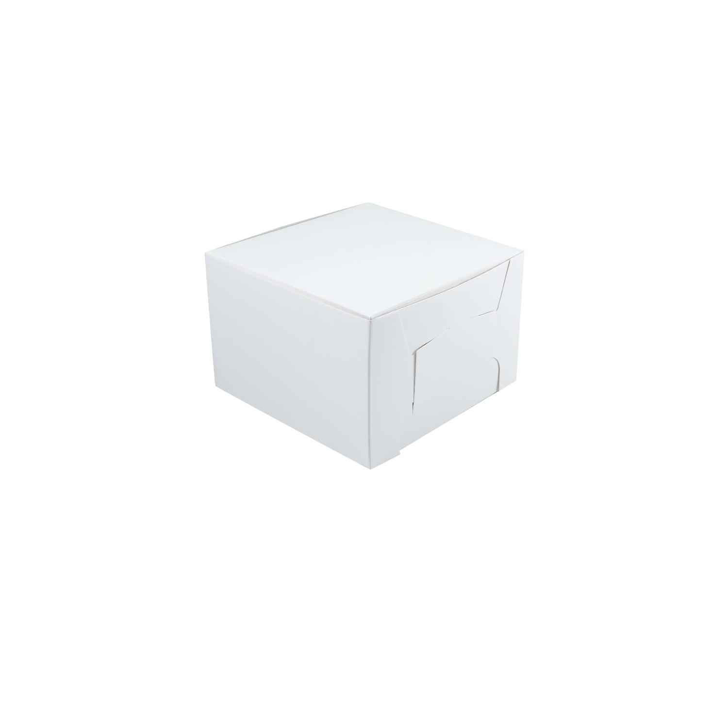 WHITE 4.5 X 4.5 X 3 INCHES CAKE BOX