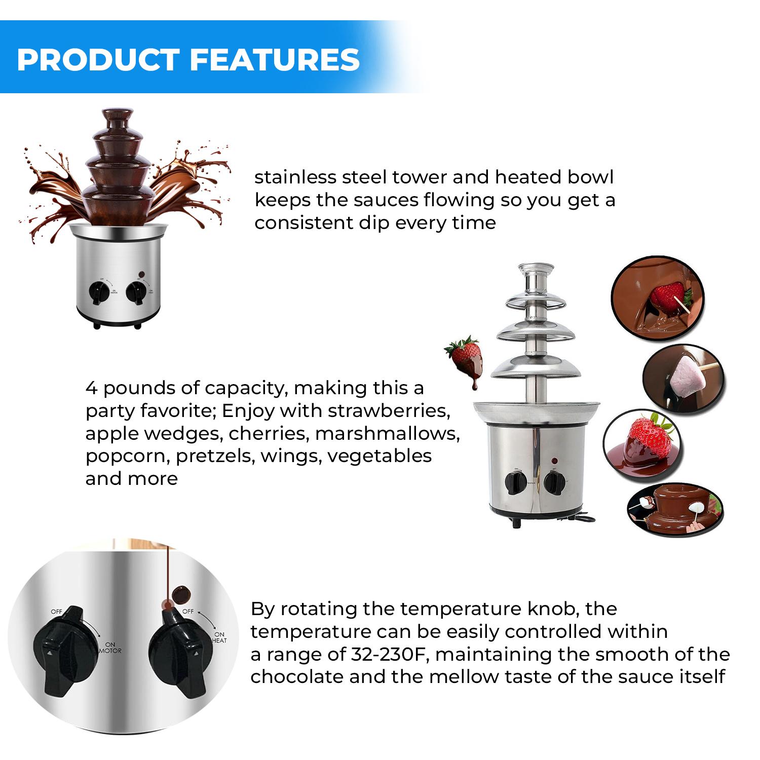 4 TIER CHOCOLATE FOUNTAIN