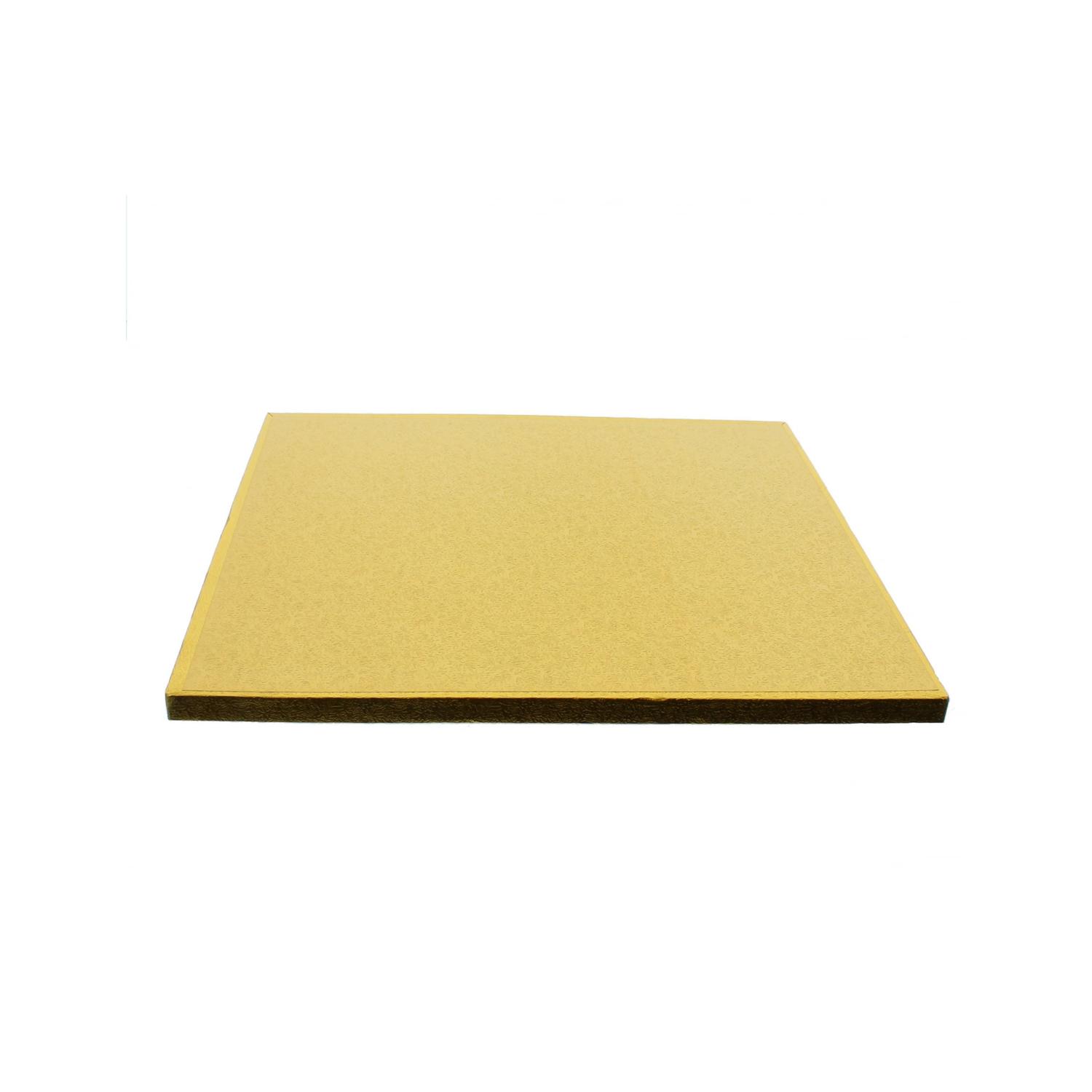 4'' SQUARE SMOOTH GOLD CAKE BOARD