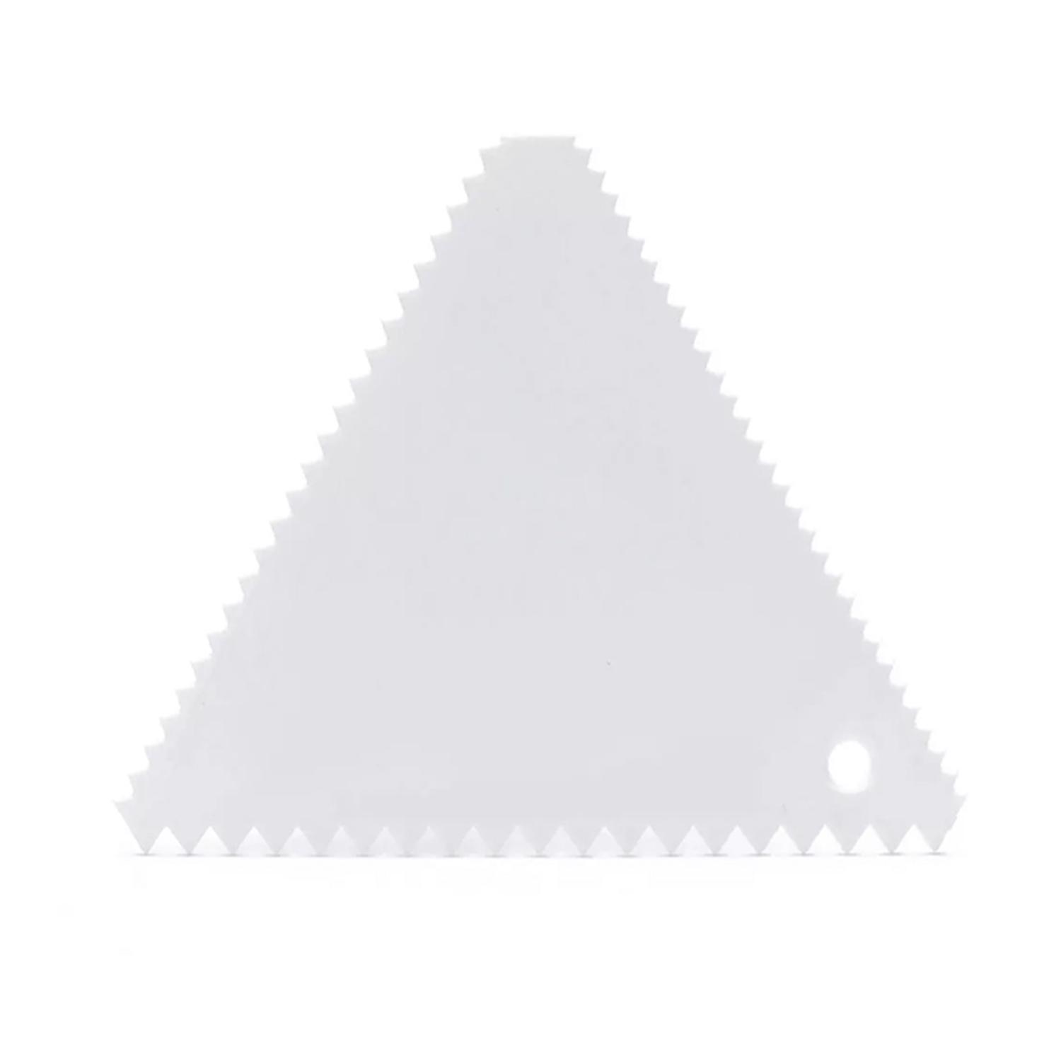 4'' TRIANGLE PLASTIC SERRATED SCRAPPER