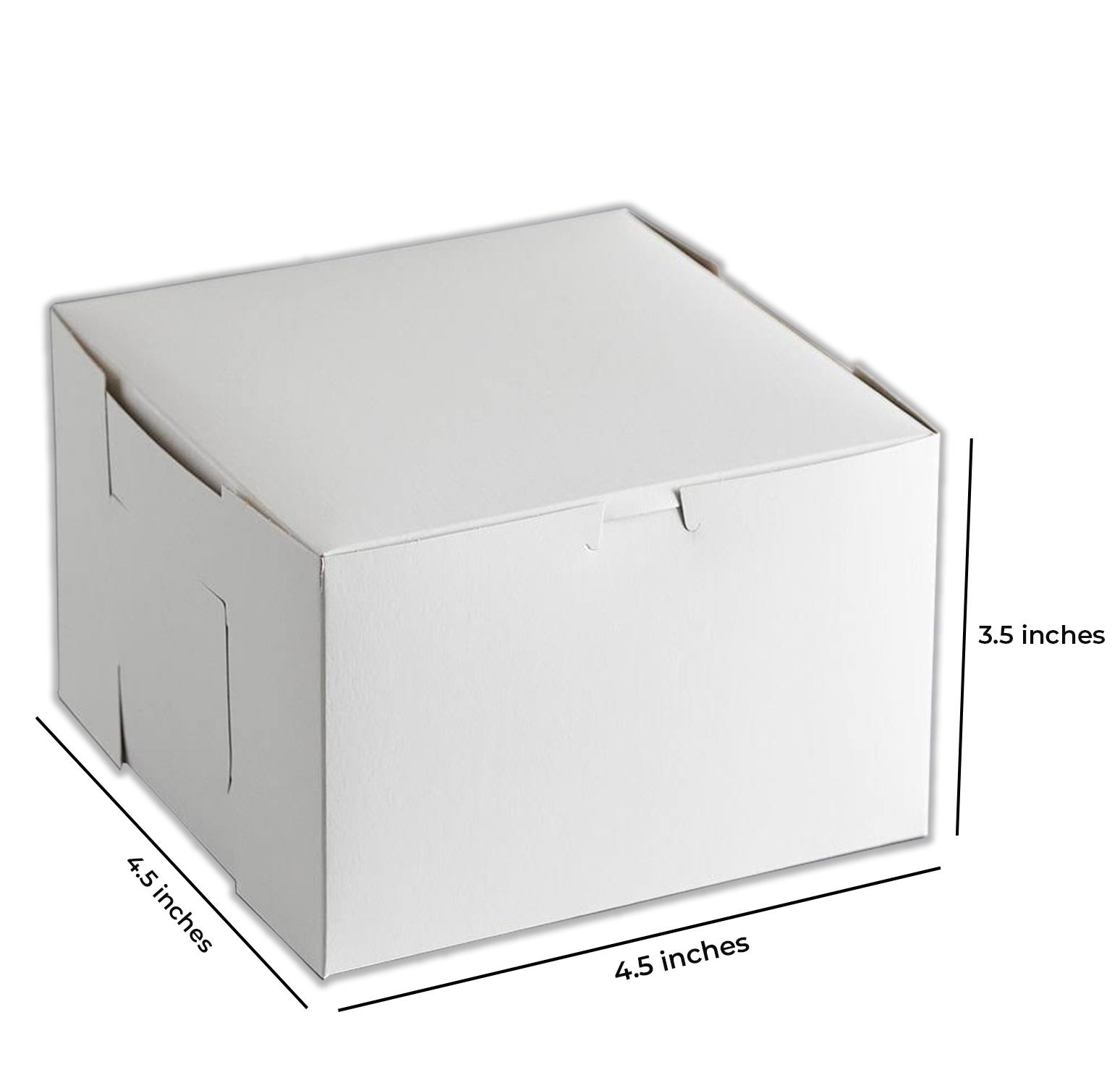 4 1/2''X 4 1/2''X 3.5''WHITE BOX