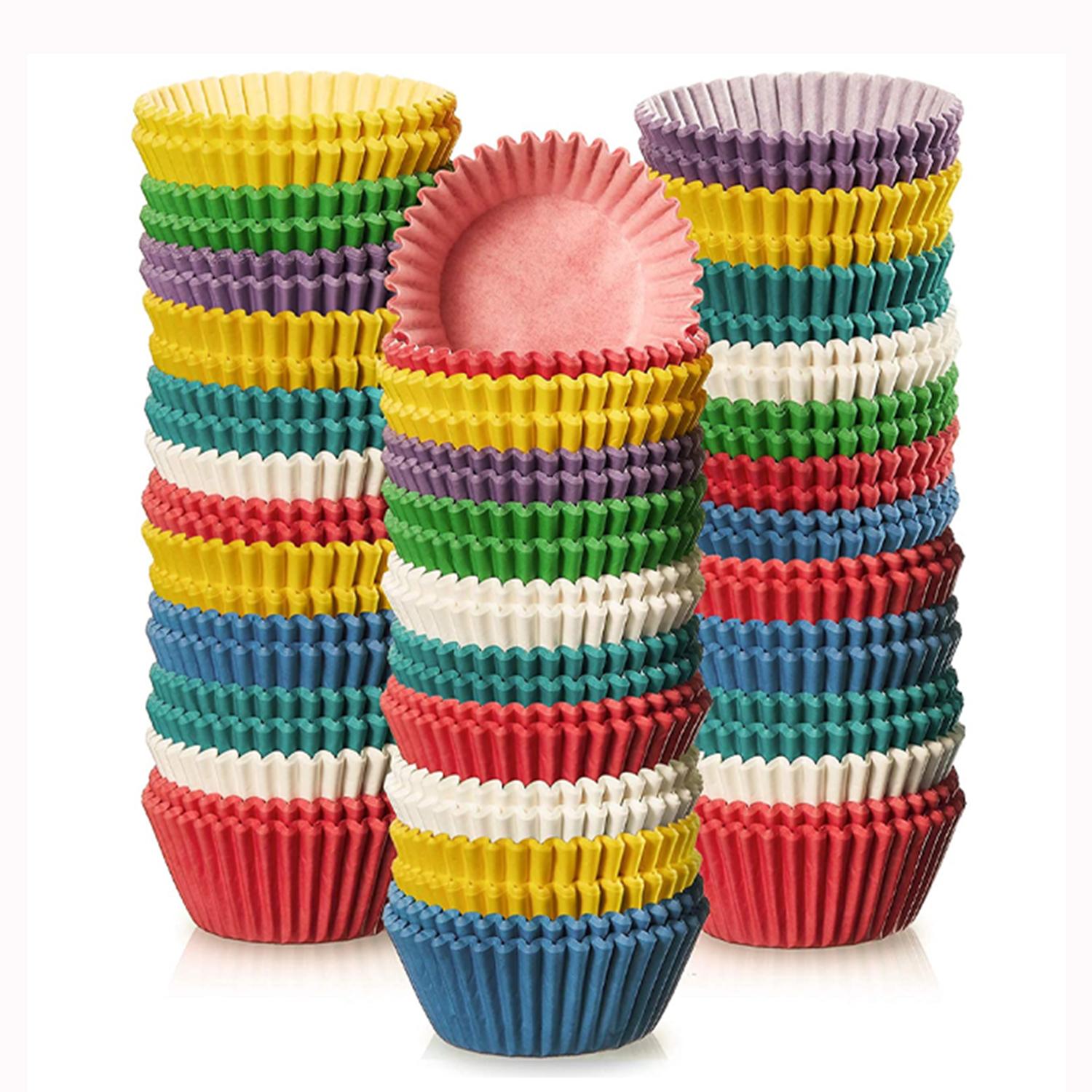 500PCS 10CM COLORFUL CUPCAKES