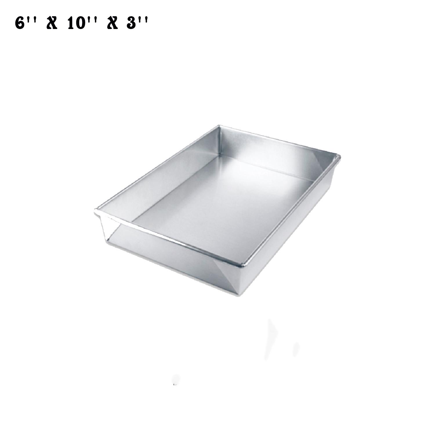 6'' X 10'' X 3'' RECTANGLE TIN