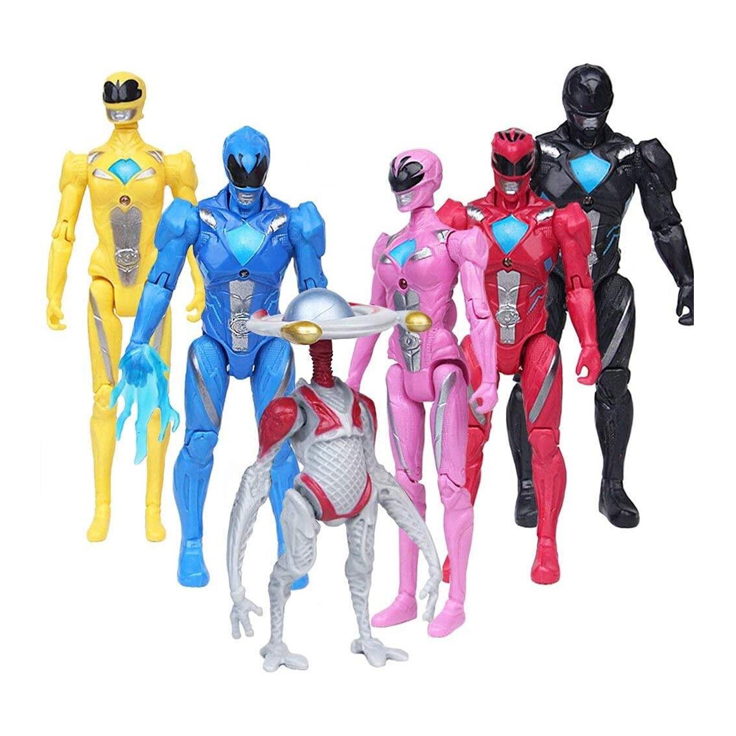 6PCS POWER RANGERS FIGURINE TOPPER SET