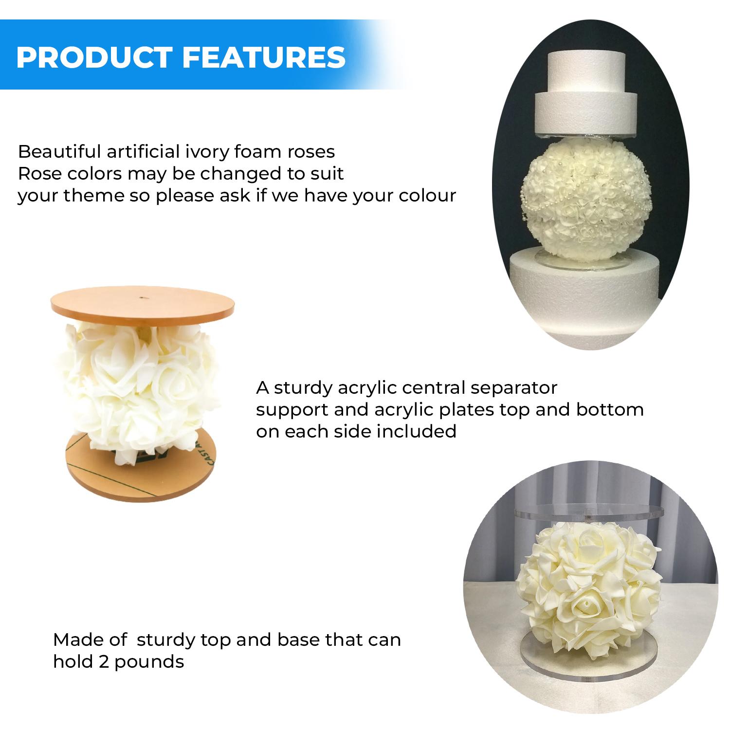 6'' ROSE BALL CAKE SEPARATOR