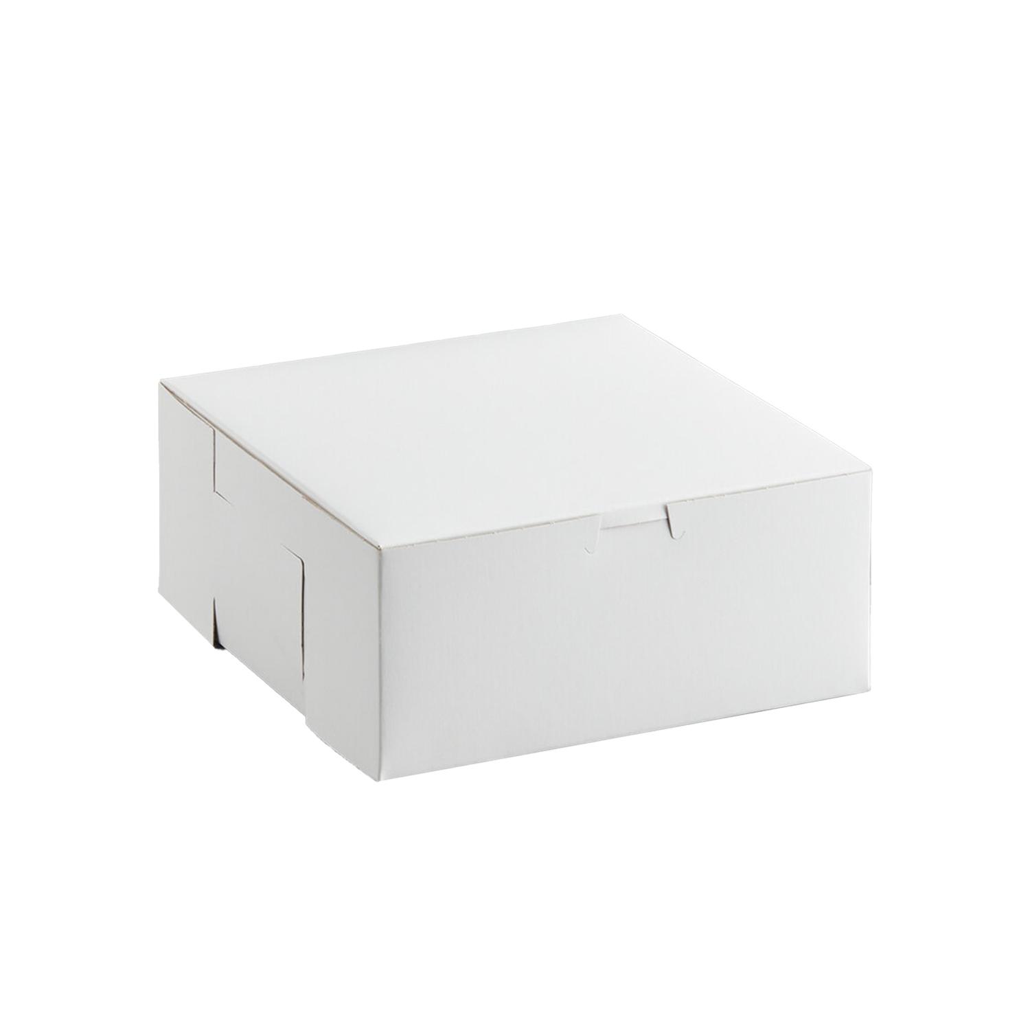8'' X 8'' X 4'' WHITE CAKE BOX