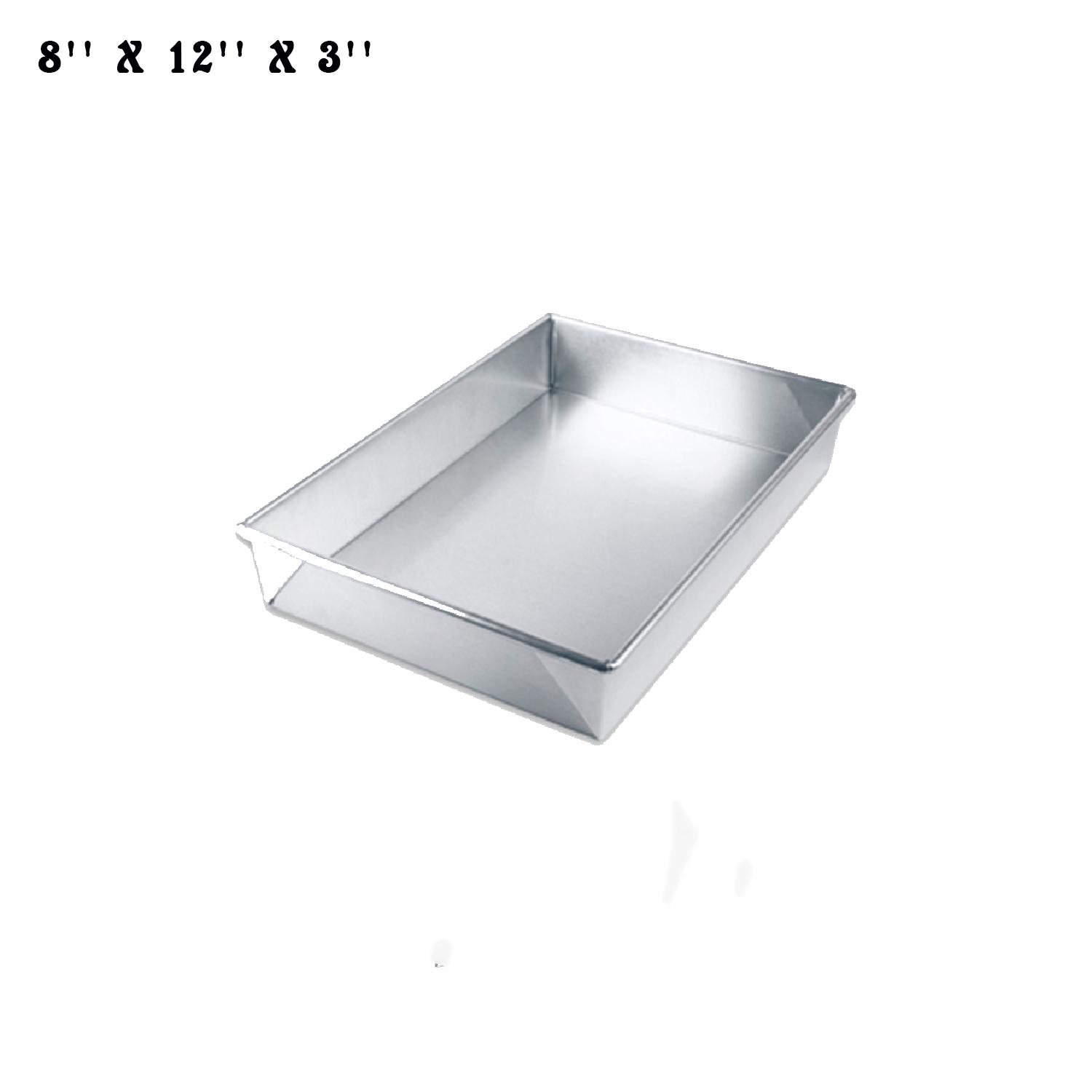 8'' X 12'' X 3'' RECTANGLE TIN