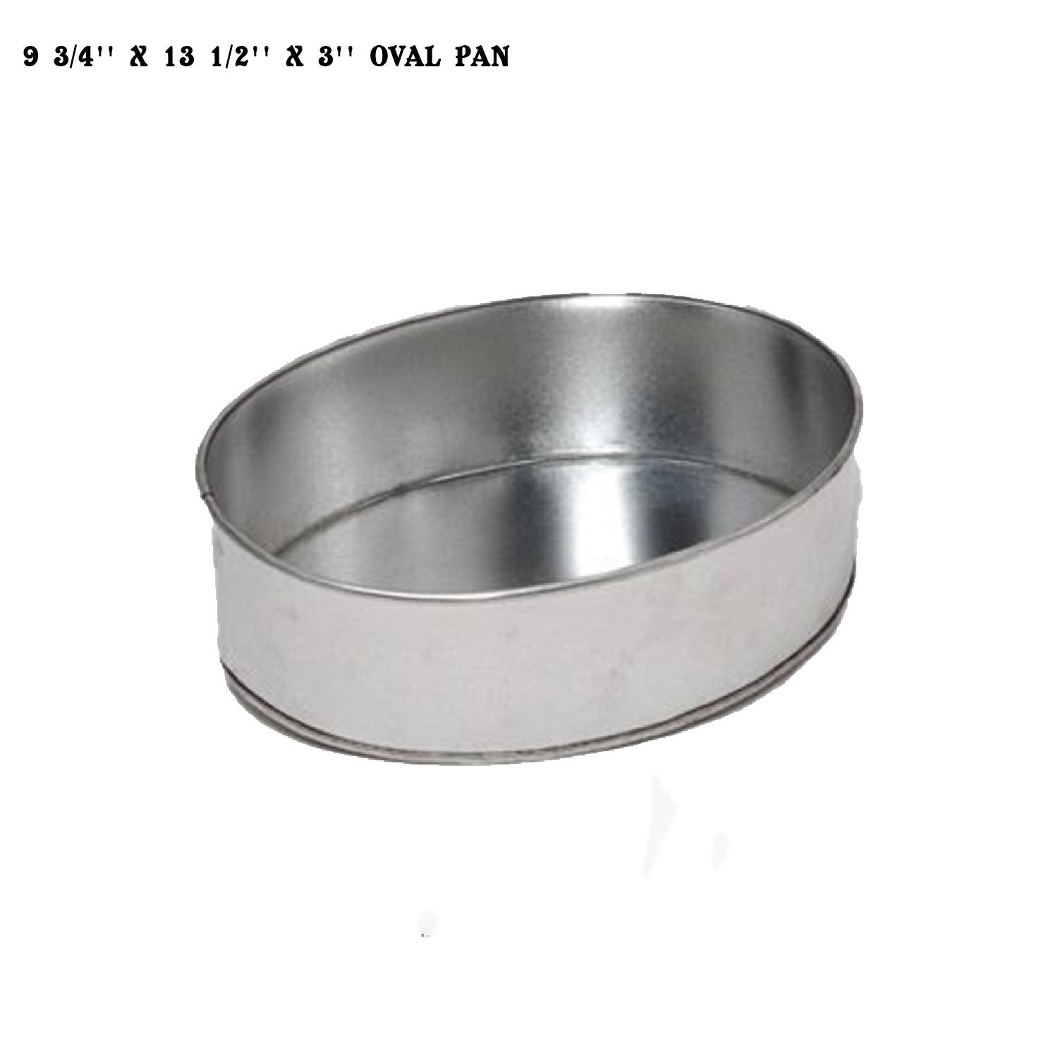 9 3/4'' X 13 1/2'' X 3'' OVAL PAN